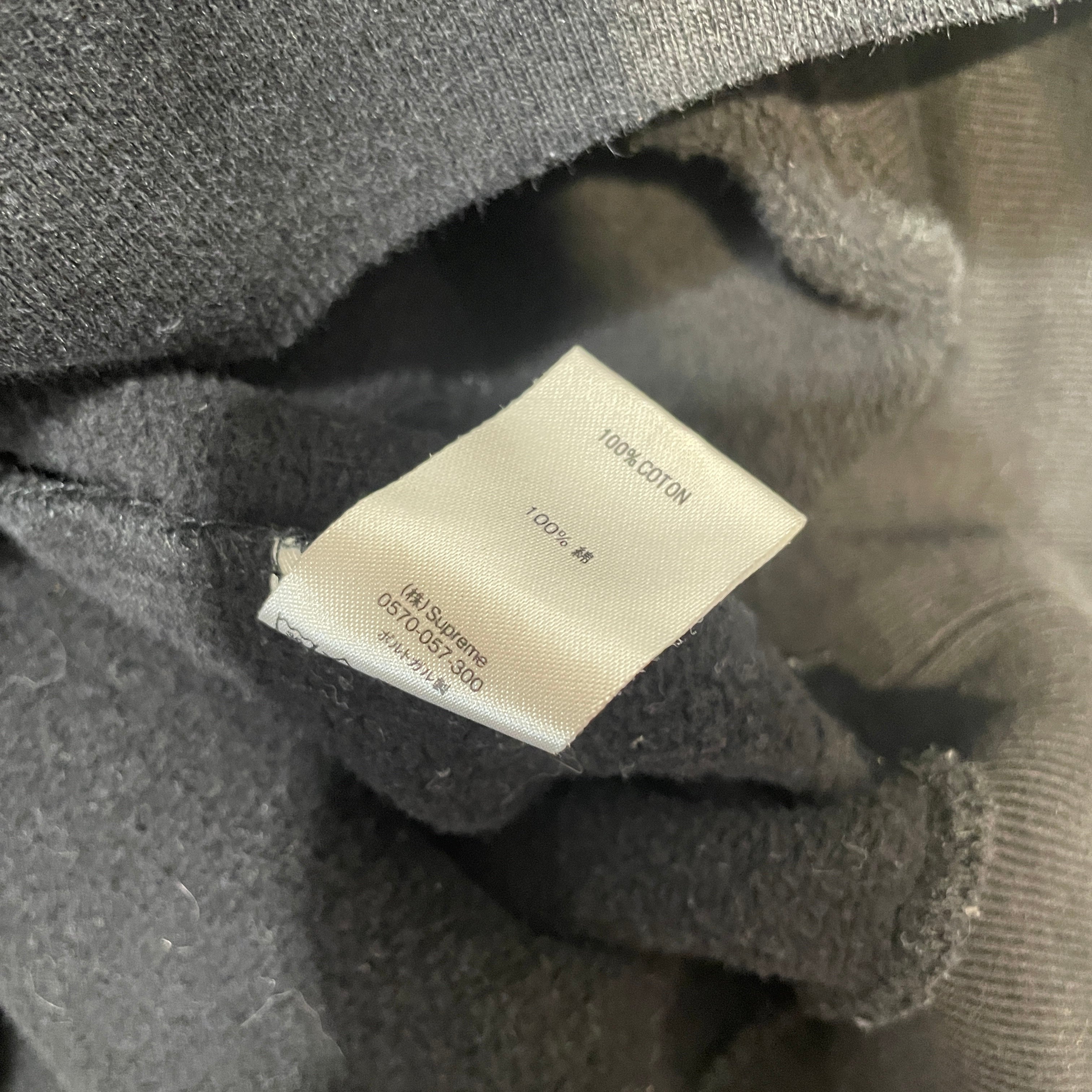 Supreme/Hoodie/XL/Graphic/Cotton/BLK/Love Or Hate Gold Embroidery view 3