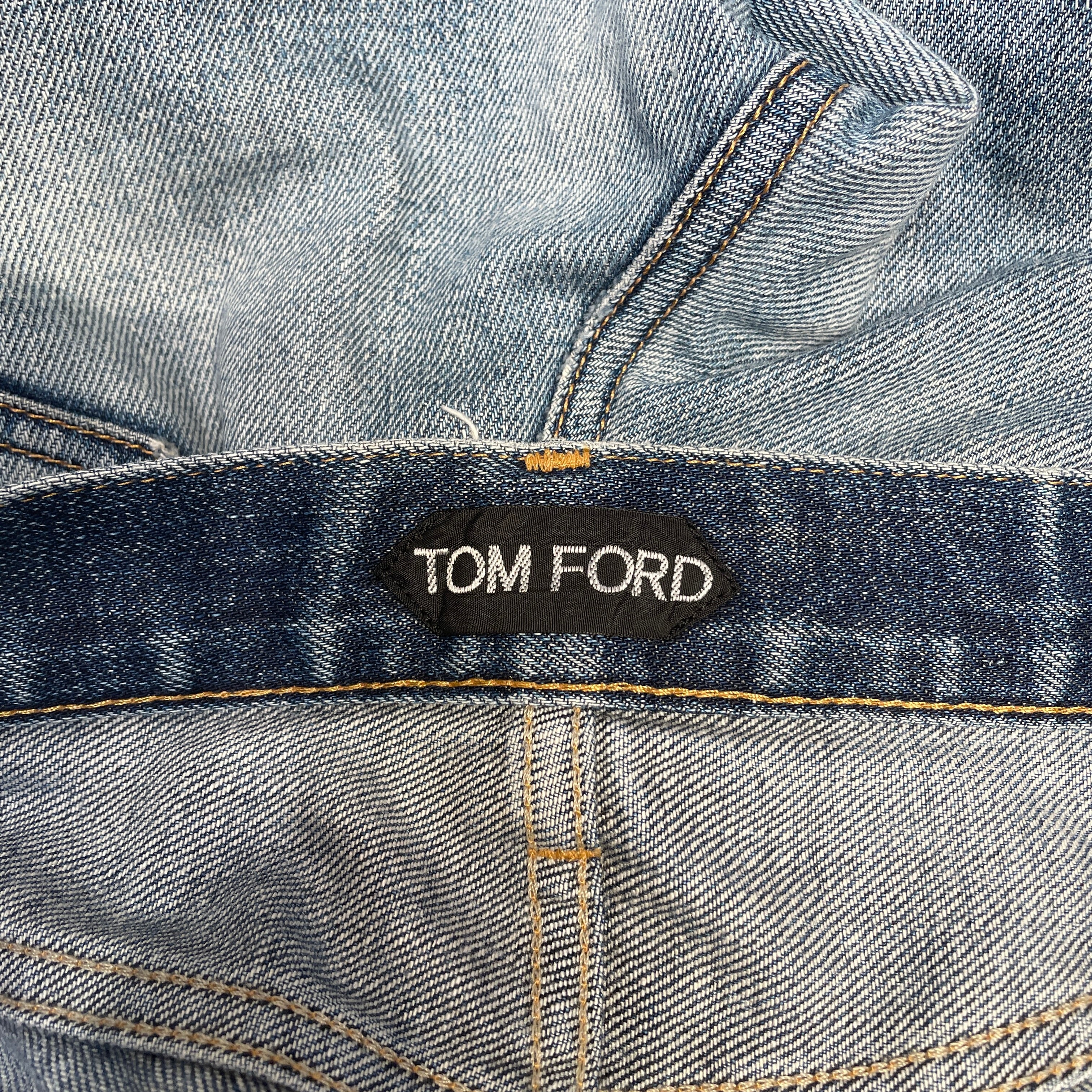 TOM FORD/Straight Pants/32/Cotton/NVY/selv. view 5
