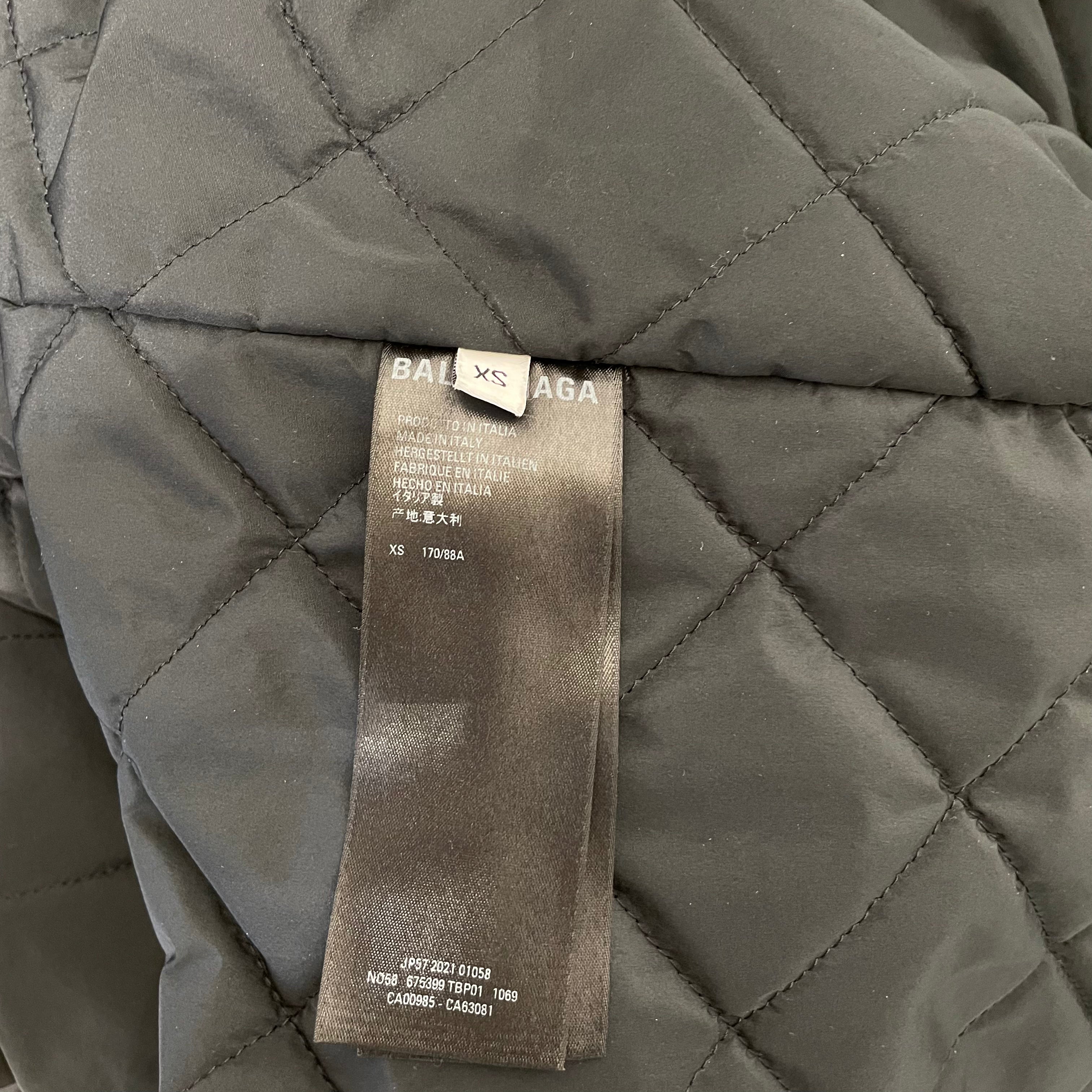 BALENCIAGA/Jacket/XS/Cotton/BLK/double b parka view 5