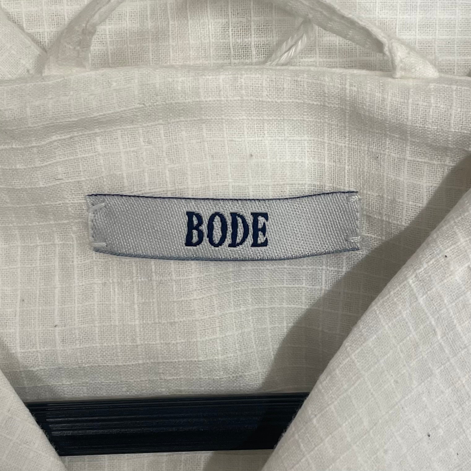 BODE/SS Shirt/XXL/Cotton/WHT/EGGSHELL MICRO CHECK view 3
