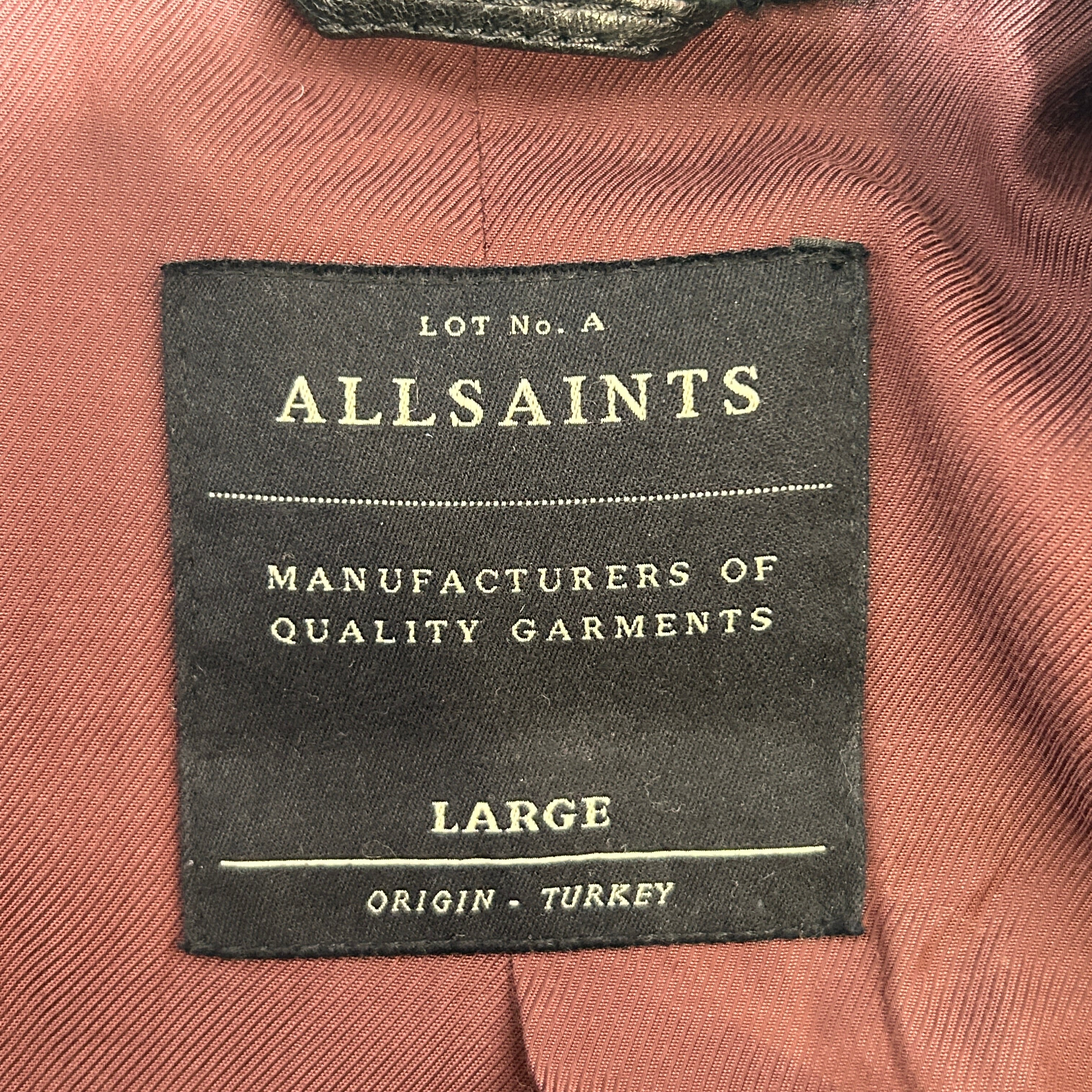 ALLSAINTS/Puffer Jkt/LL/Leather/BLK/Double Breasted/ view 3