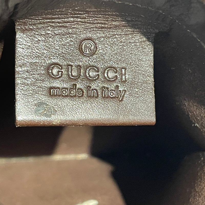 GUCCI/Tote Bag/Suede/CML/Gold Hardware