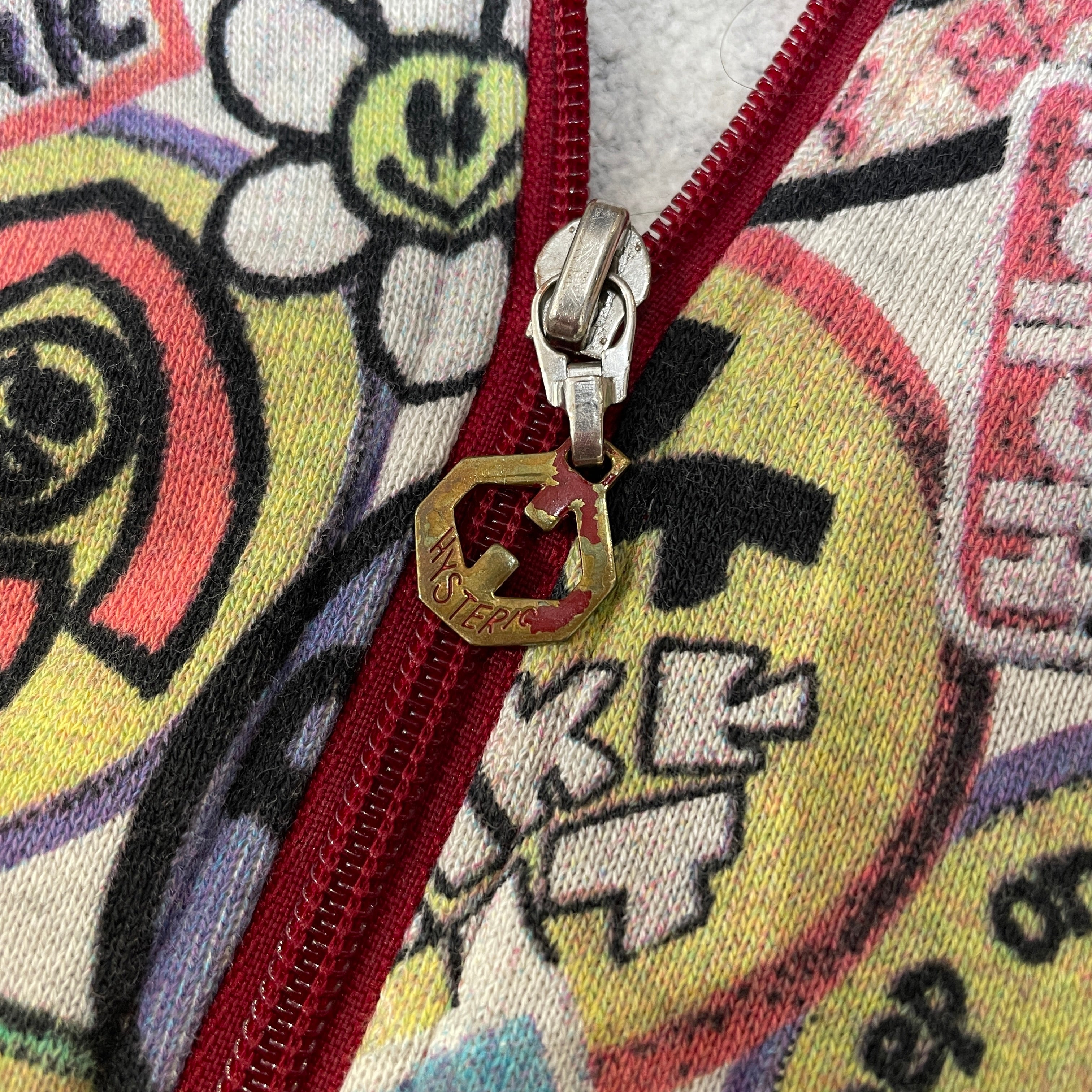 HYSTERIC GLAMOUR/Zip Up Hoodie/S/M/Graphic/Cotton/MLT/ALL OVER GRAPHIC view 5