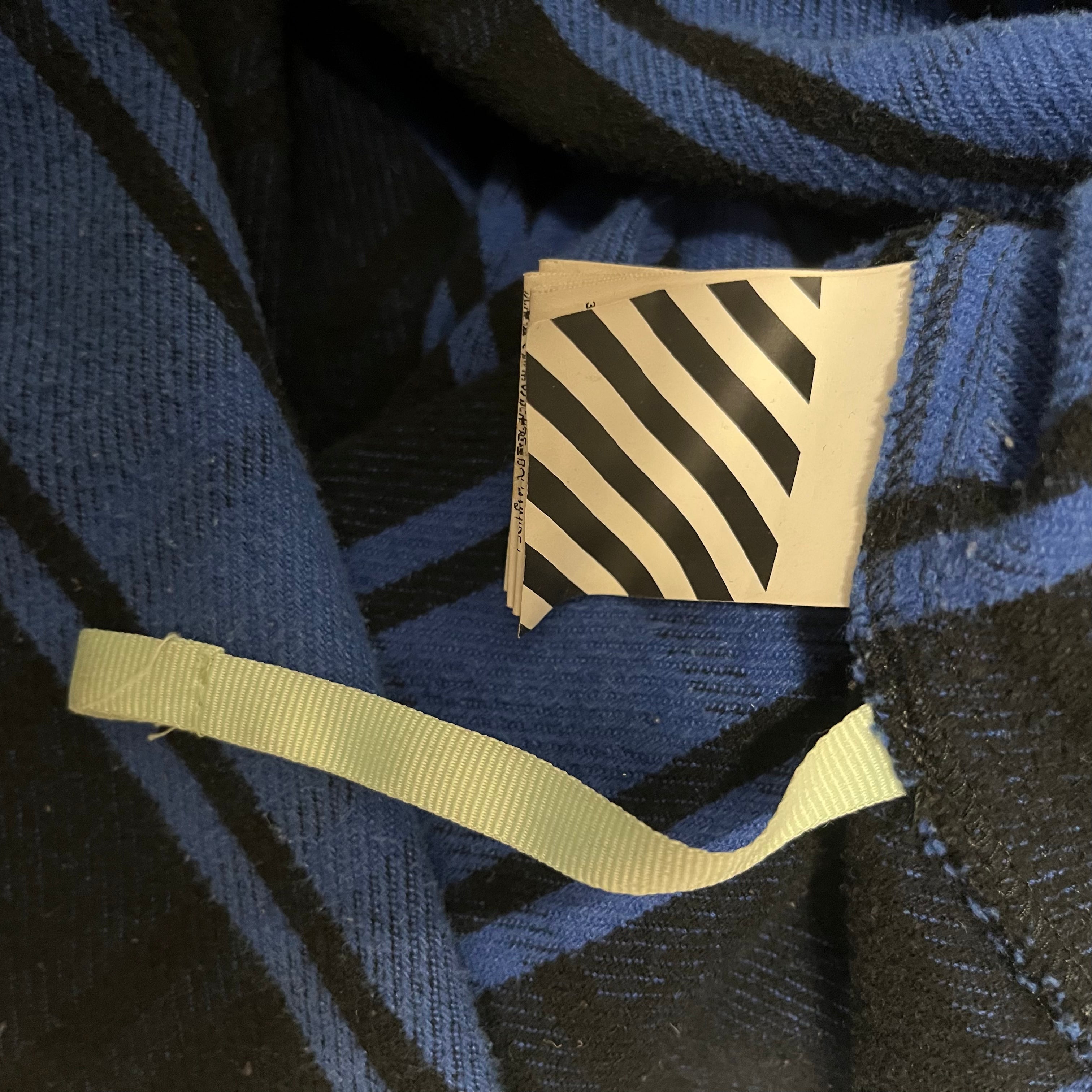 OFF-WHITE/LS Shirt/S/Cotton/NVY/Plaid/ view 4