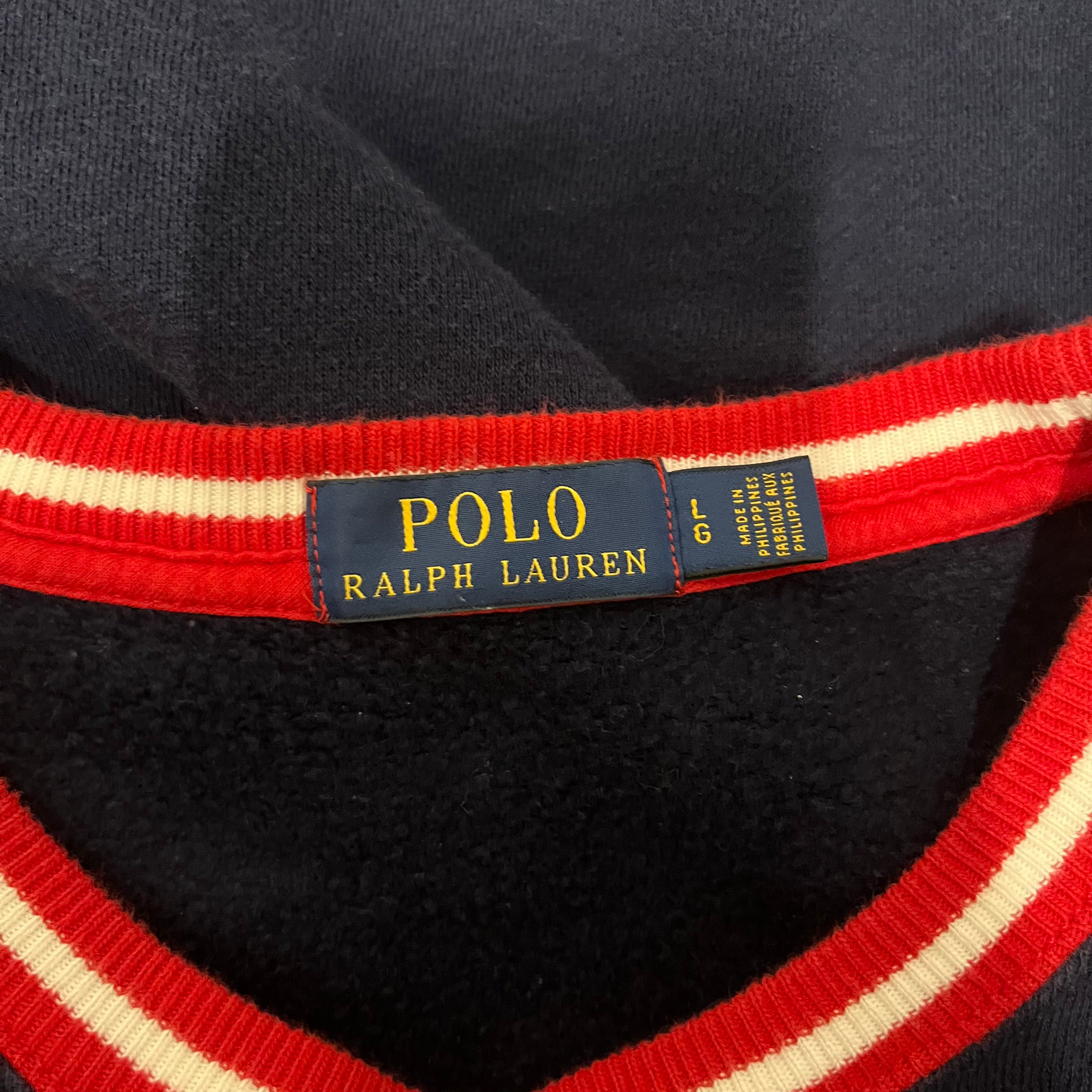 POLO RALPH LAUREN/Sweatshirt/L/Cotton/NVY/crest view 2