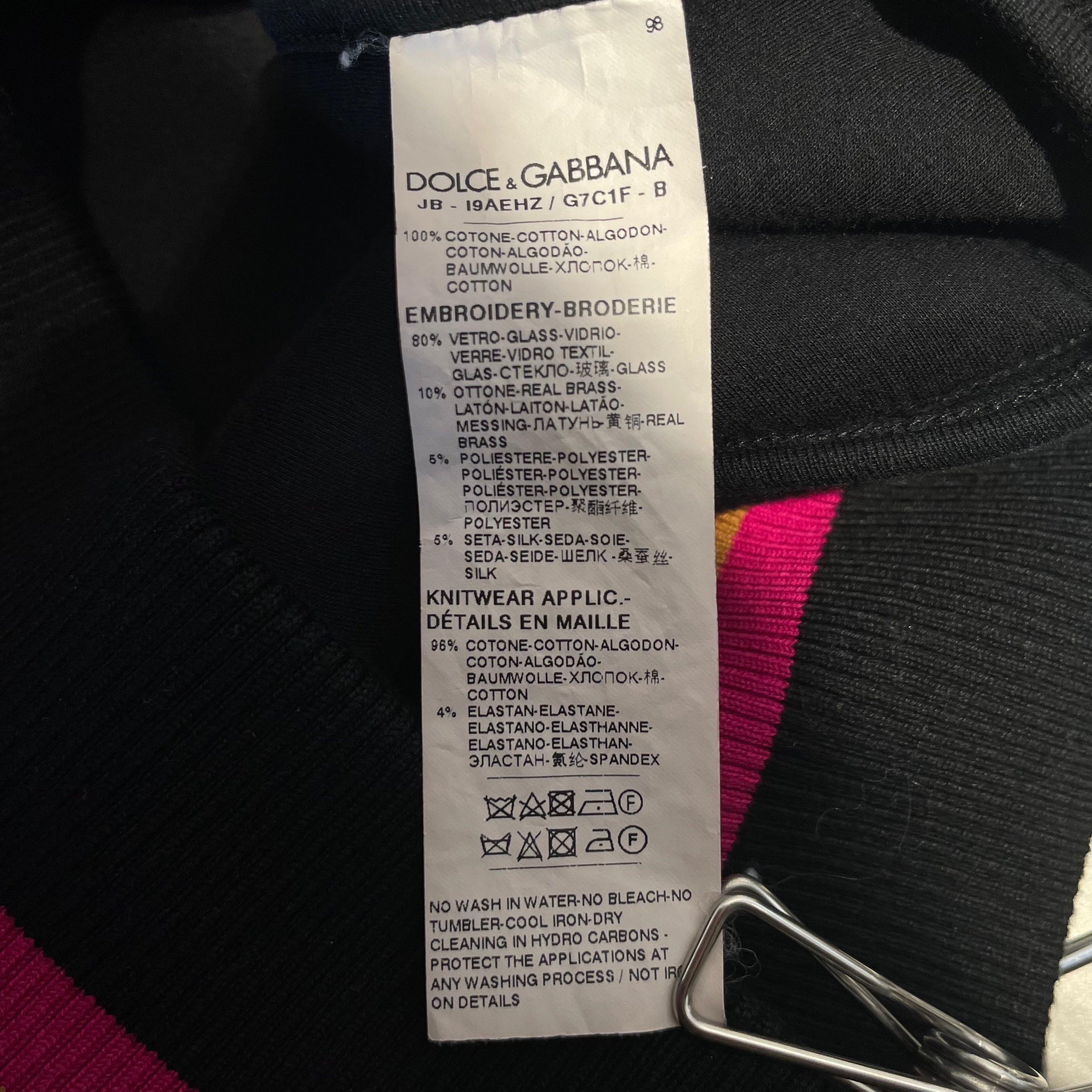 DOLCE&GABBANA/Tailored Jkt/42/Cotton/BLK/Dolce&Gabana Stripe Jkt view 4