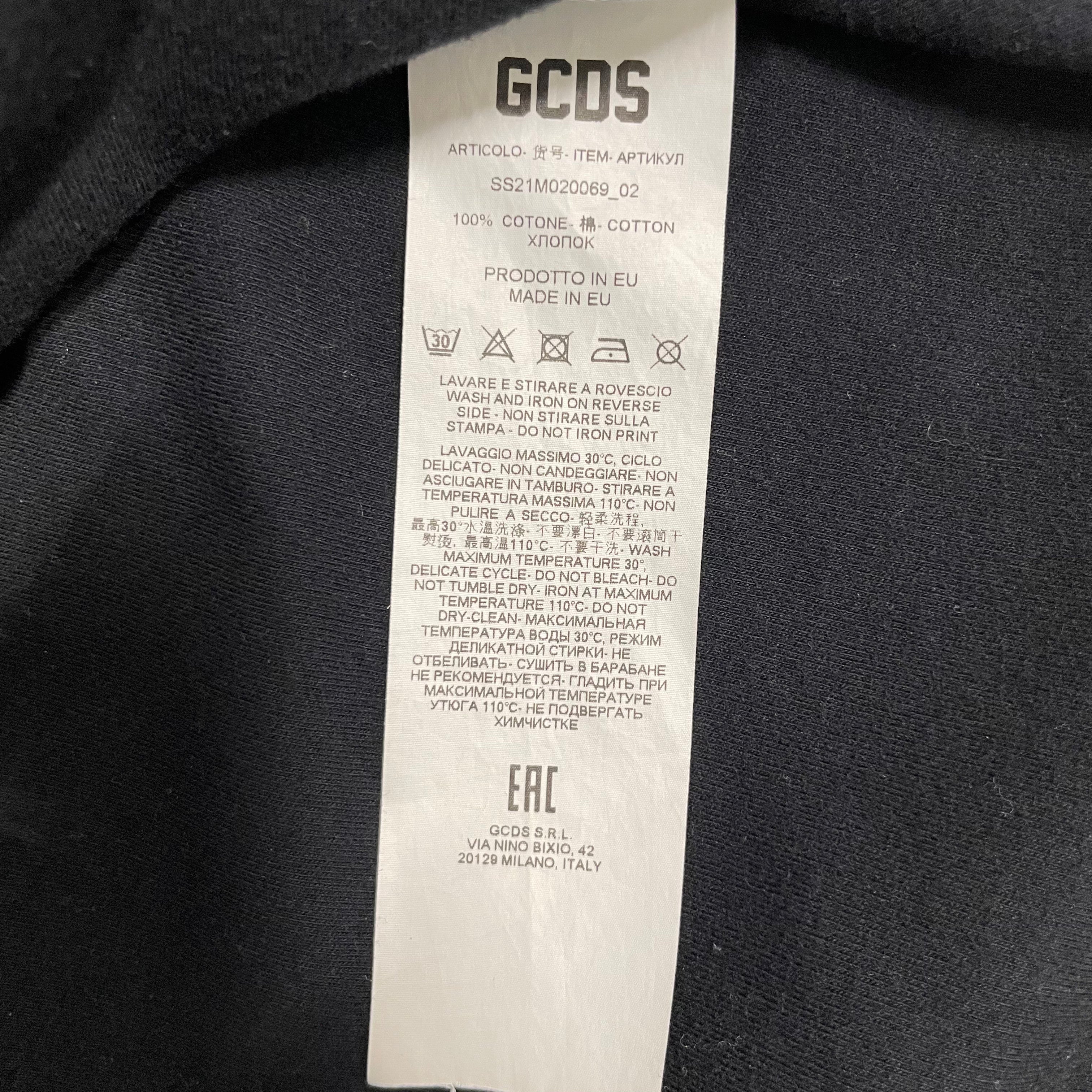 GCDS/T-Shirt/XL/Cotton/BLK/Graphic/DEAD AT FIRST SITE FLORAL view 4
