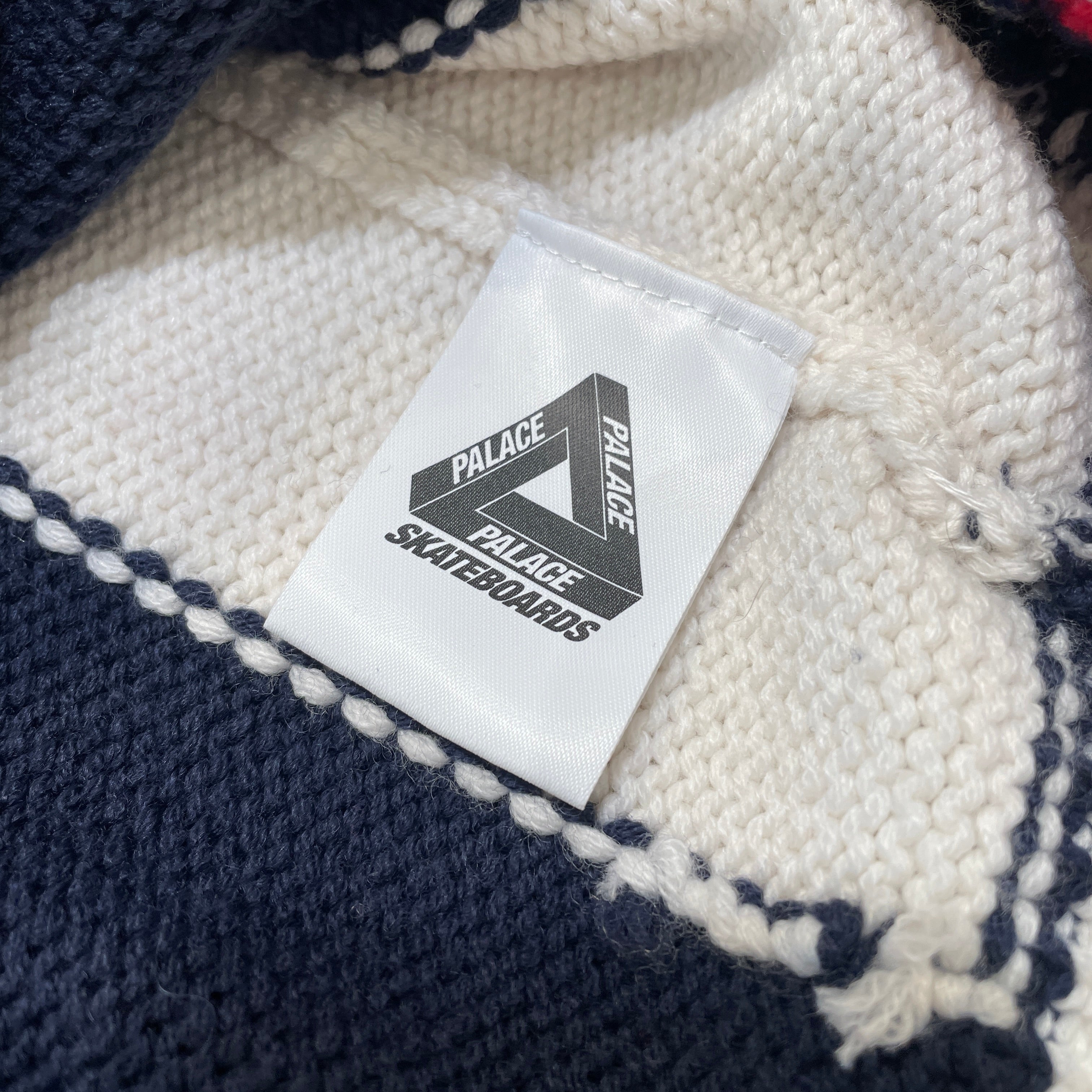 PALACE/Heavy Sweater/M/Wool/NVY/Cycle Knit Zip view 4