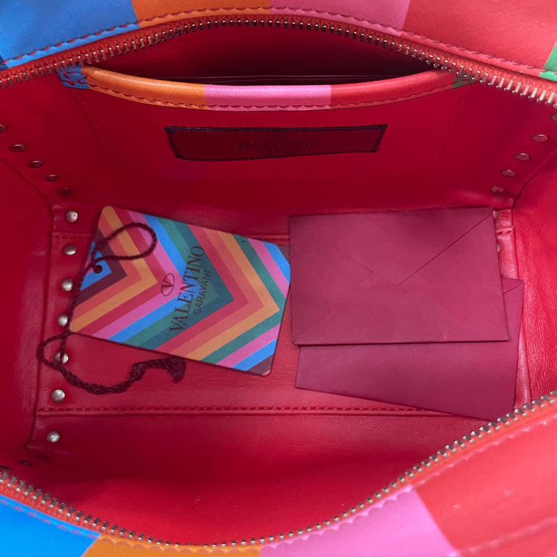 VALENTINO/Cross Body Bag/Stripe/Leather/MLT/MINI RAINBOW ROCKSTUD