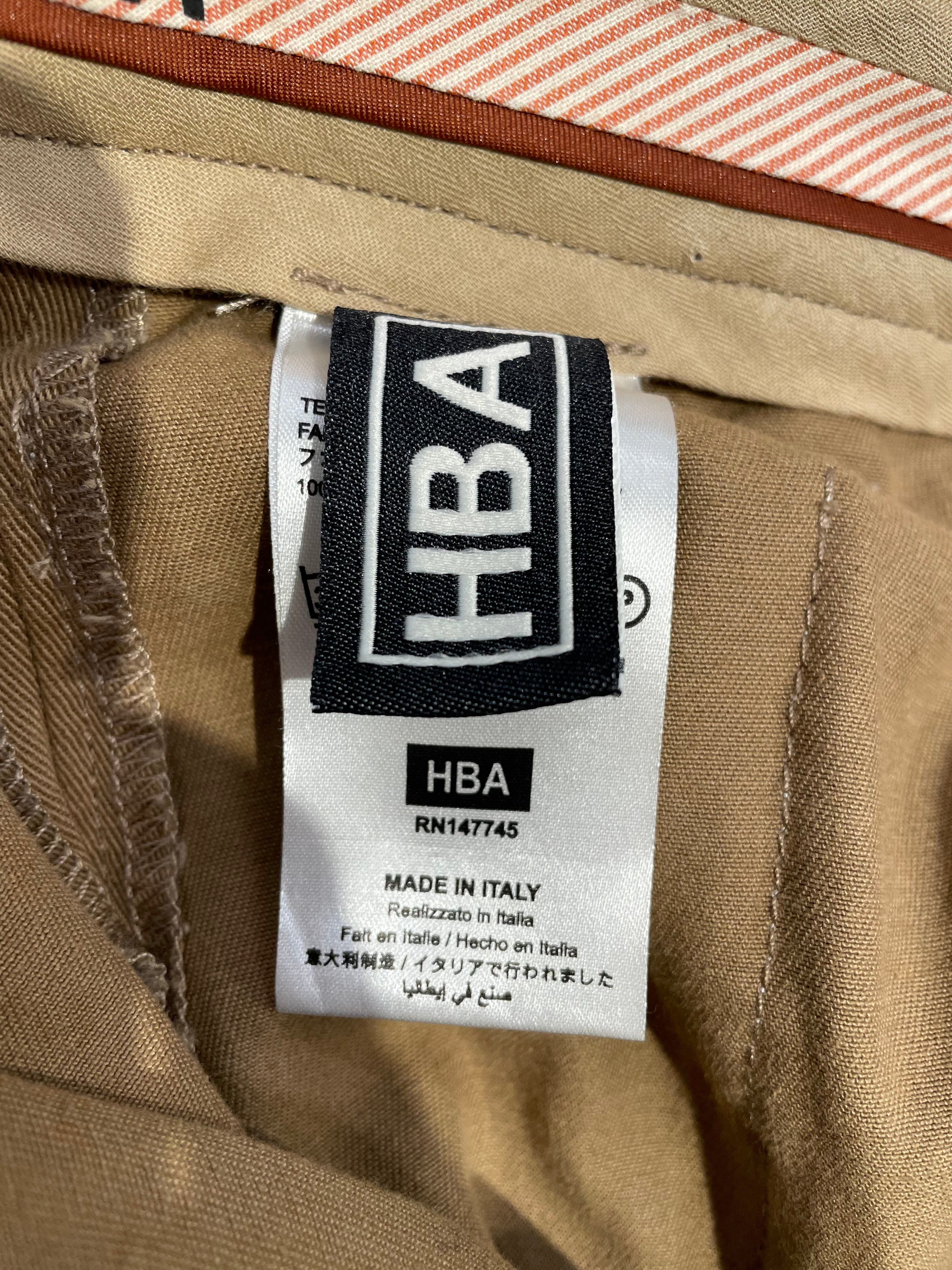 HOOD BY AIR./Straight Pants/32/Cotton/KHK/AW16 DISTRESSED DOUBLE LAYER view 4