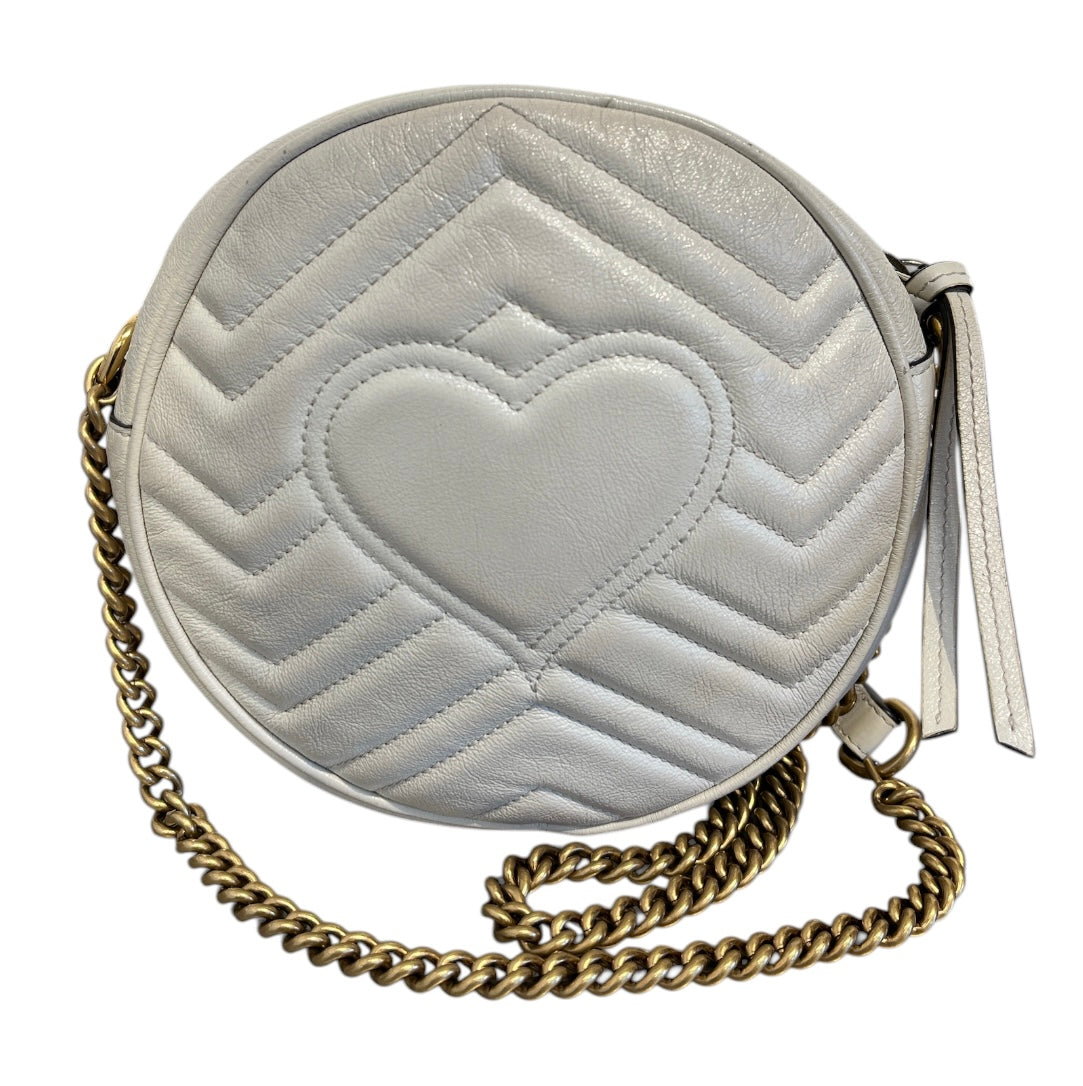 GUCCI/Cross Body Bag/Leather/WHT/Gucci bag with a heart view 2