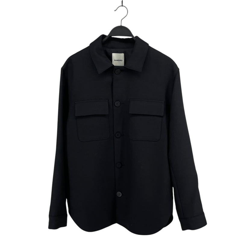 sandro/Shirt/L/Cotton/BLK/TWO POCKETS