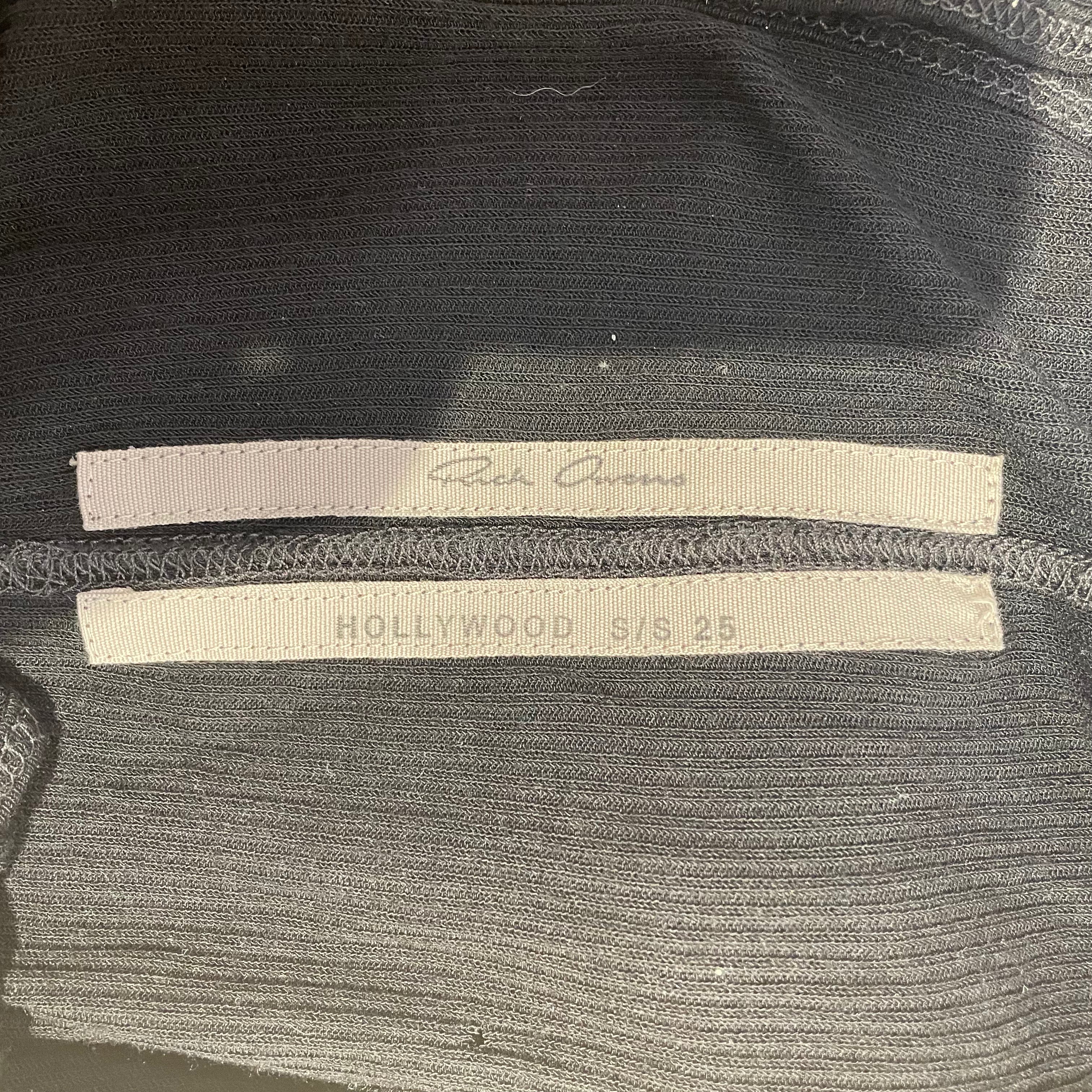 Rick Owens/Tank Top/L/Cotton/BLK/HOLLYWOOD SS25 view 3