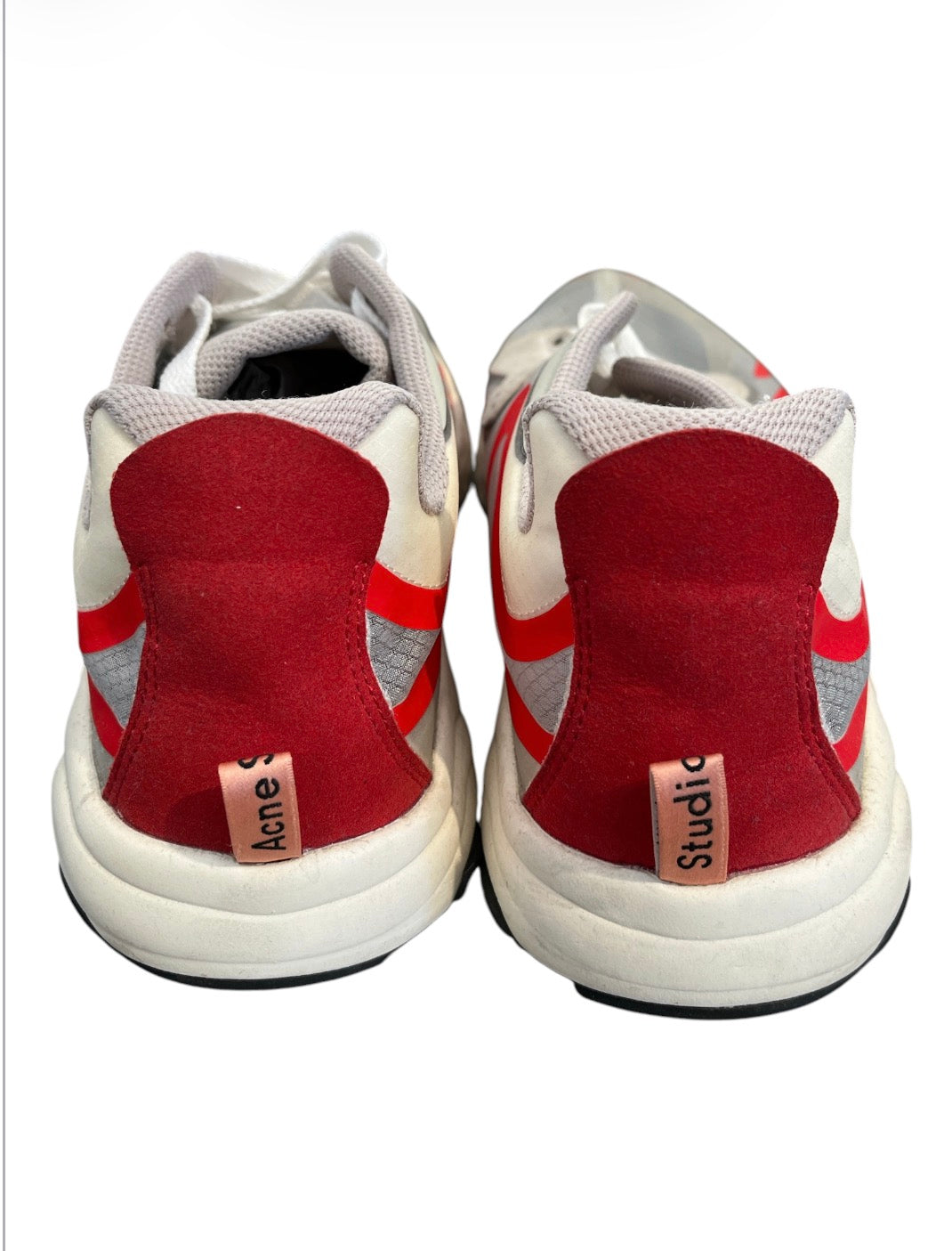 Acne Studios/Low-Sneakers/EU 46/Nylon/SLV/RED AND CLEAR SNEAKERS view 2