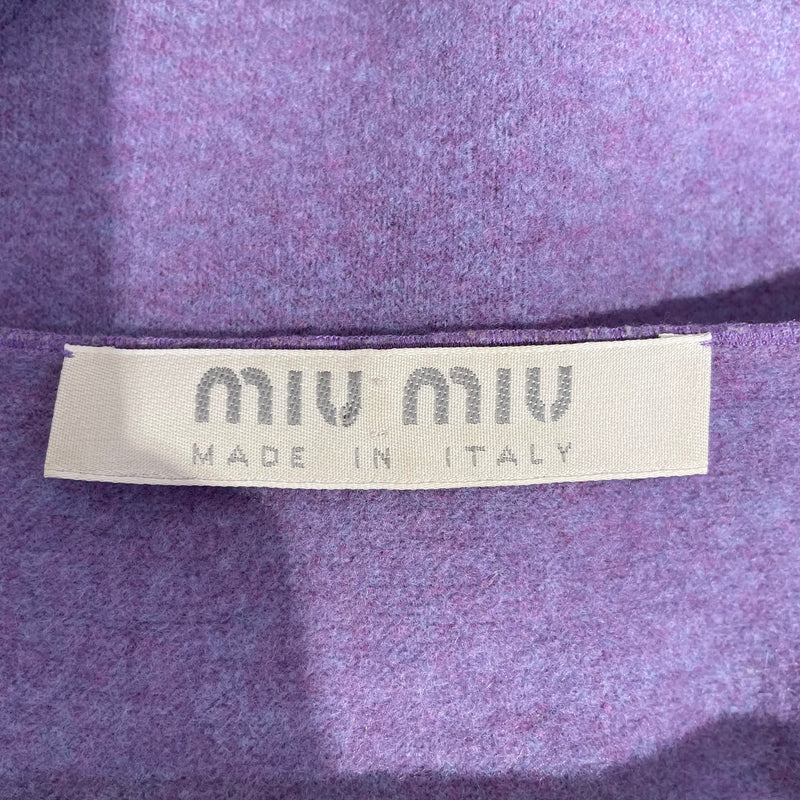 MIU MIU/SS Cut & Sew/42/Cotton/PPL/