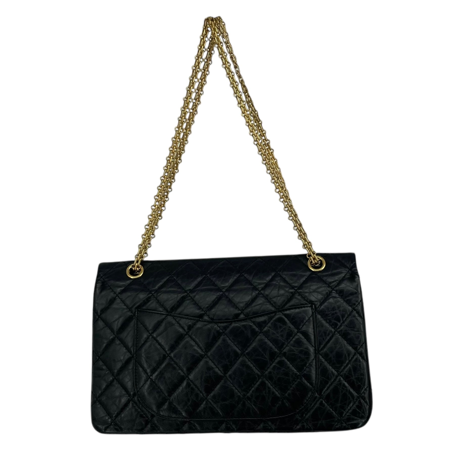 CHANEL/Cross Body Bag/L/Leather/BLK/19132442 view 2