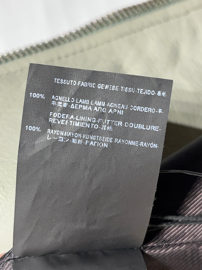 BALENCIAGA/Leather Jkt/36/Leather/GRY/Lambskin Biker