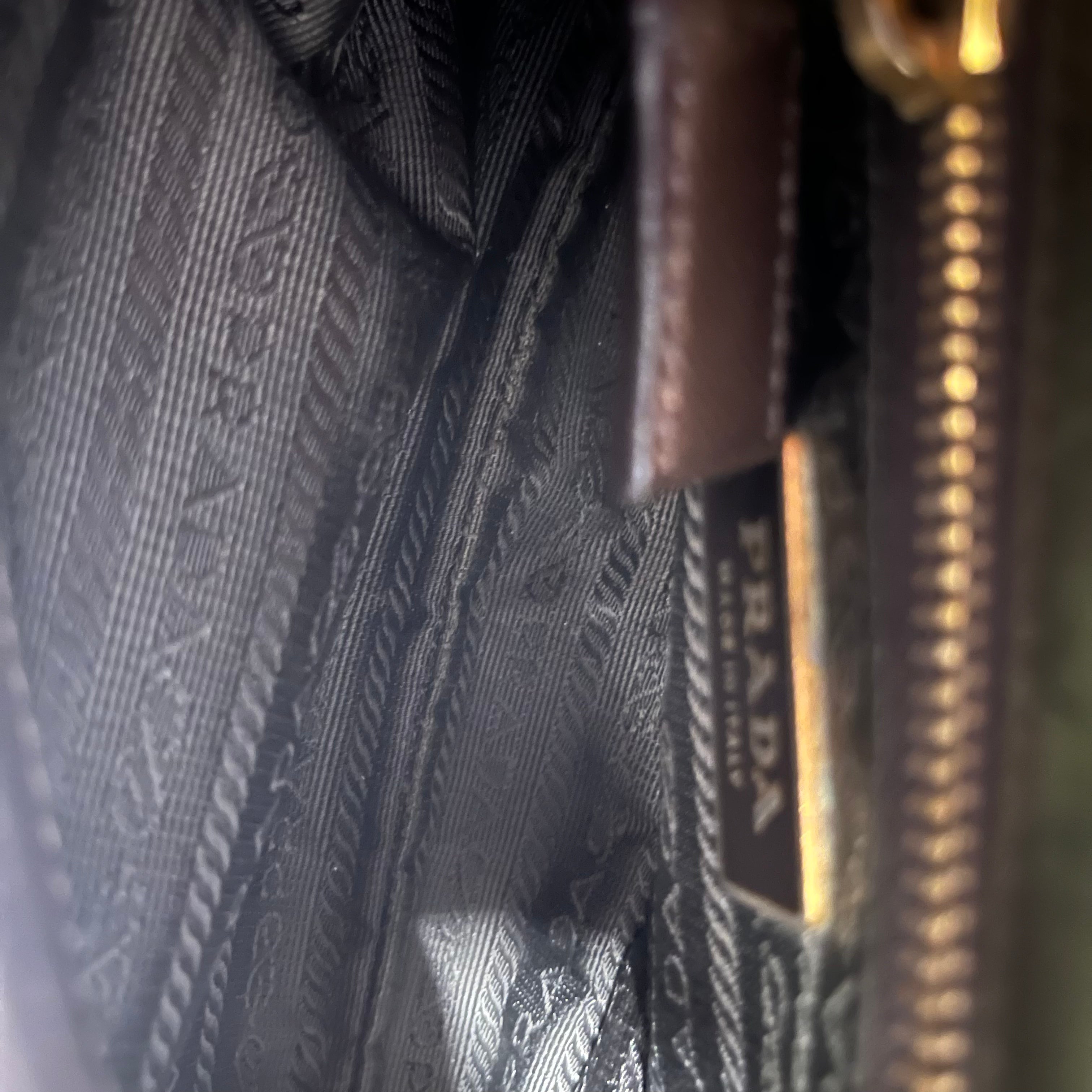 PRADA/Cross Body Bag/Nylon/GRN/gold view 5