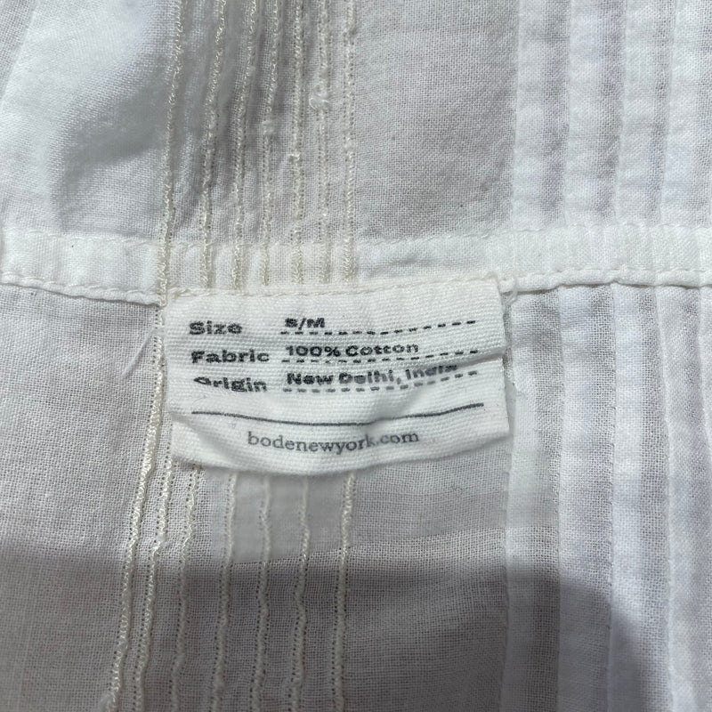 BODE/SS Shirt/S/Cotton/CRM/