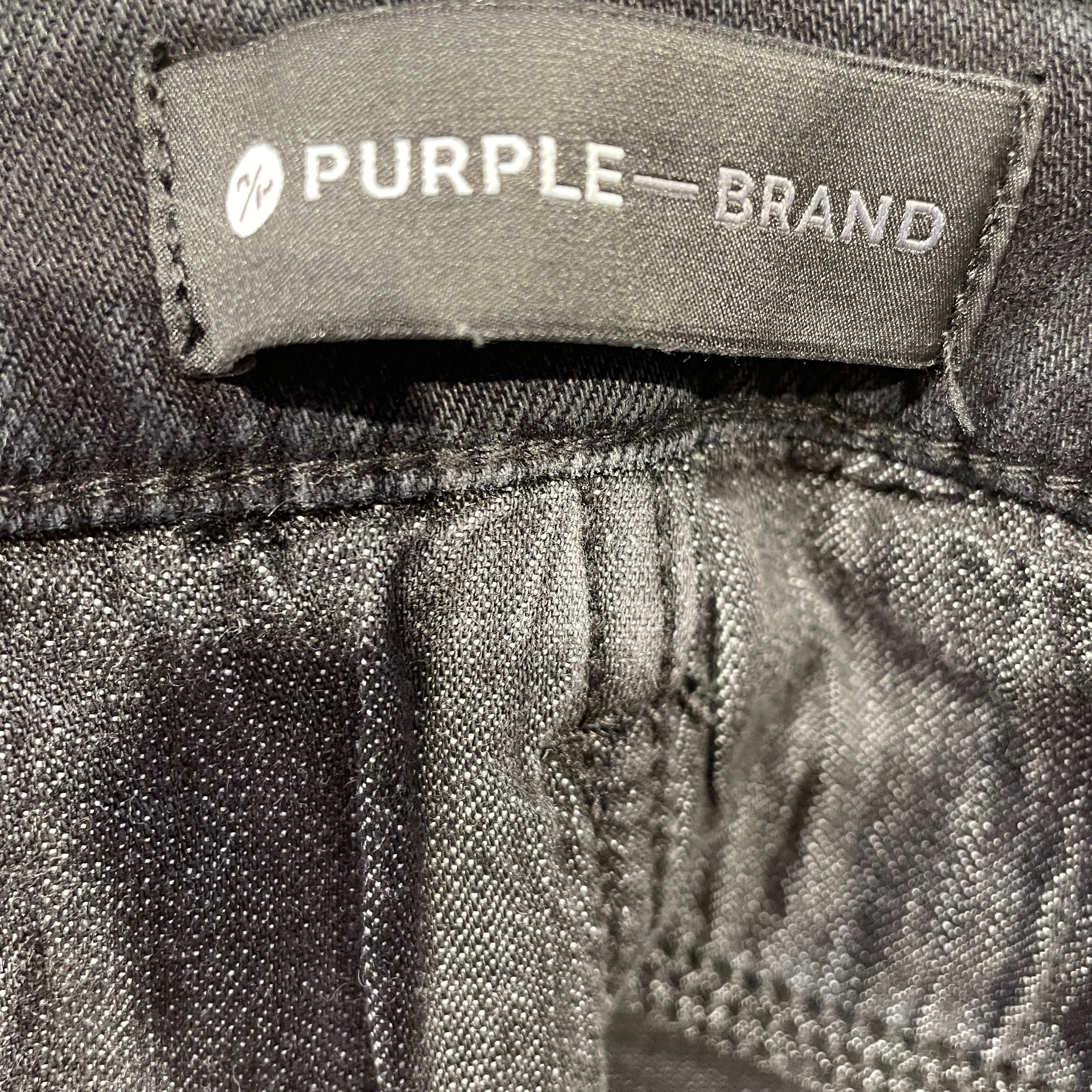 PURPLE BRAND/Straight Pants/Cotton/BLK/Waxed view 4