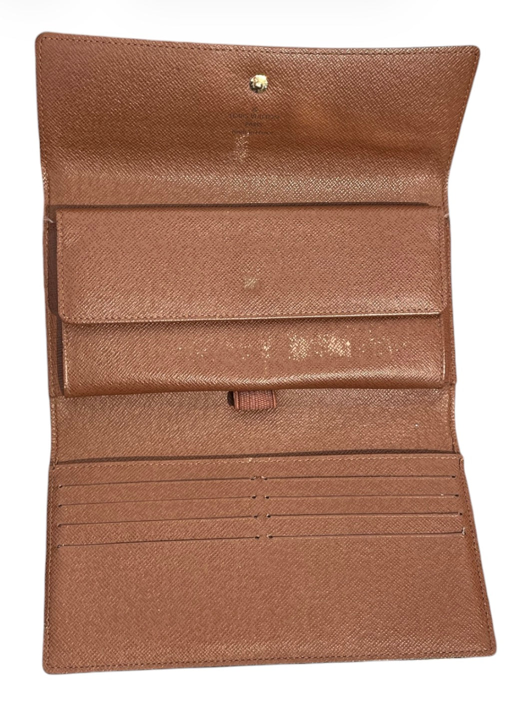 LOUIS VUITTON/Long Wallet/Monogram/Leather/BRW/LV monogram sarah wallet view 4