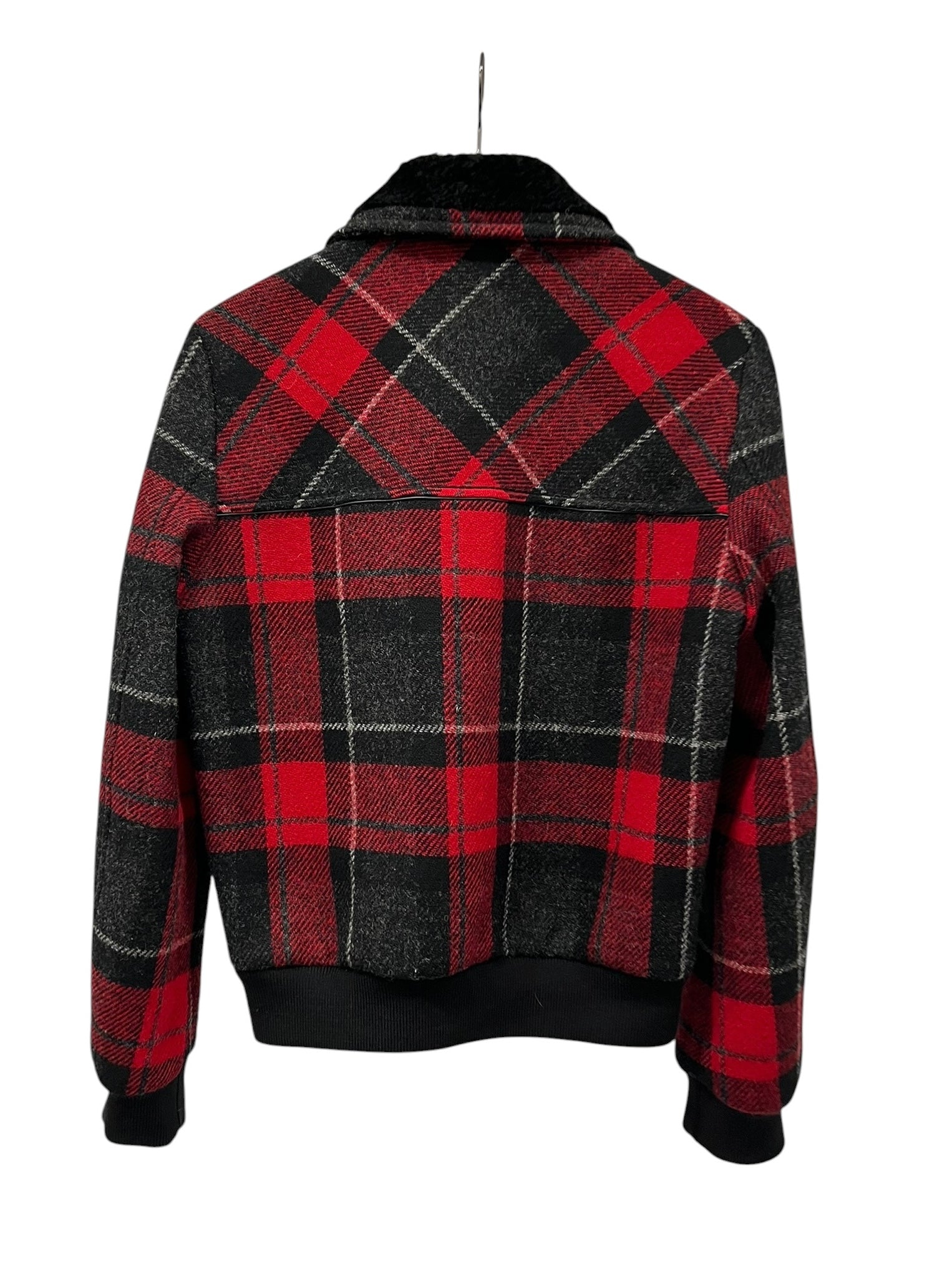 SAINT LAURENT/Jacket/46/Wool/RED/Plaid/HEARLING COLLAR LUMBERJACK view 2