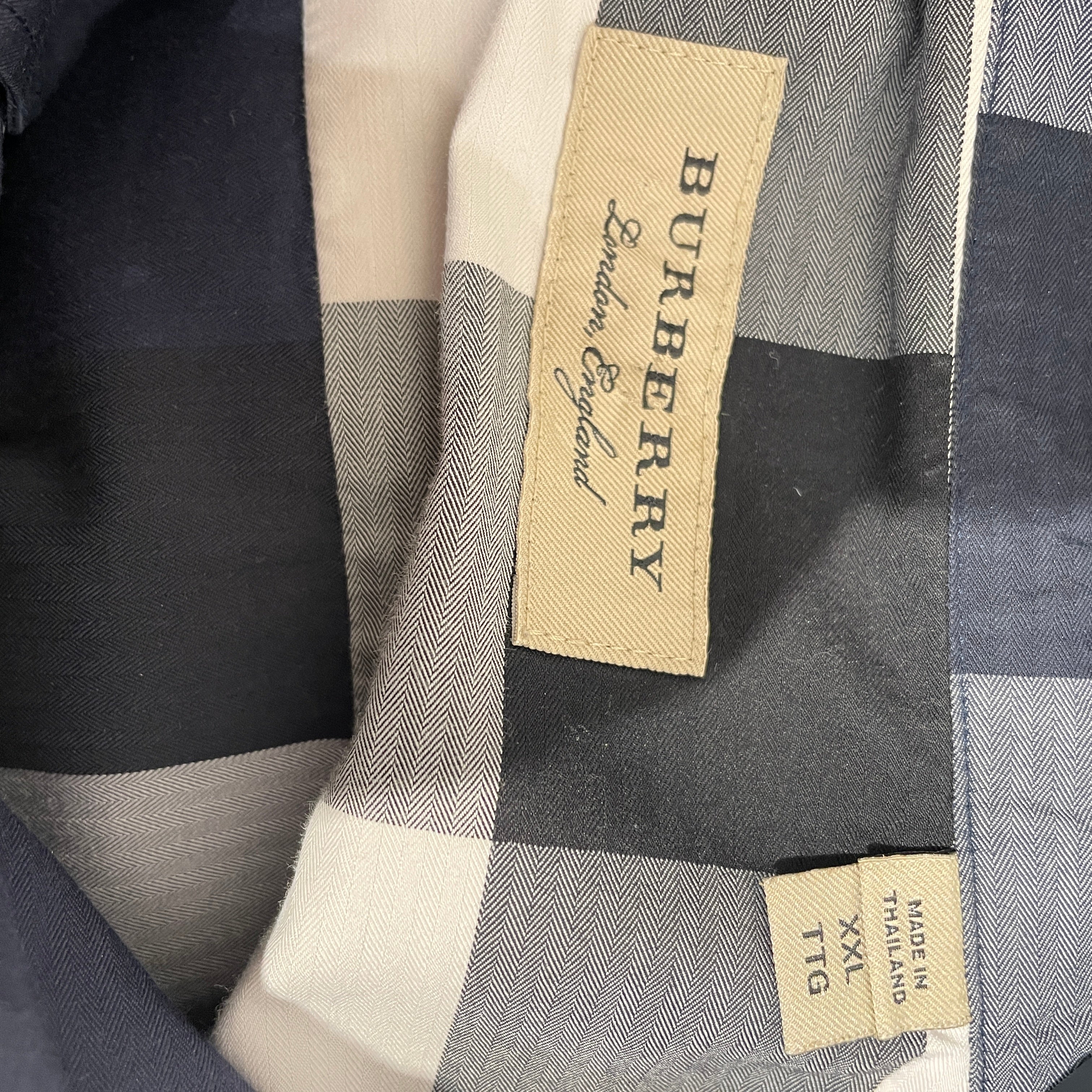 BURBERRY LONDON/LS Shirt/XXL/Cotton/NVY/Plaid/Navy Nova Check Shirt view 3