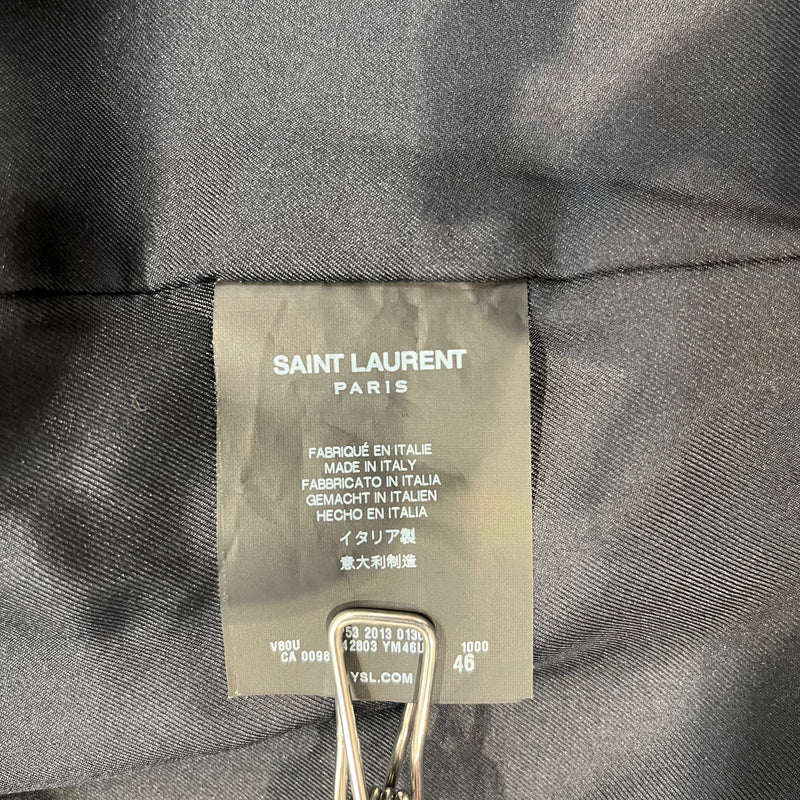 SAINT LAURENT/Flight Jkt/46/Cotton/BLK/CA00985