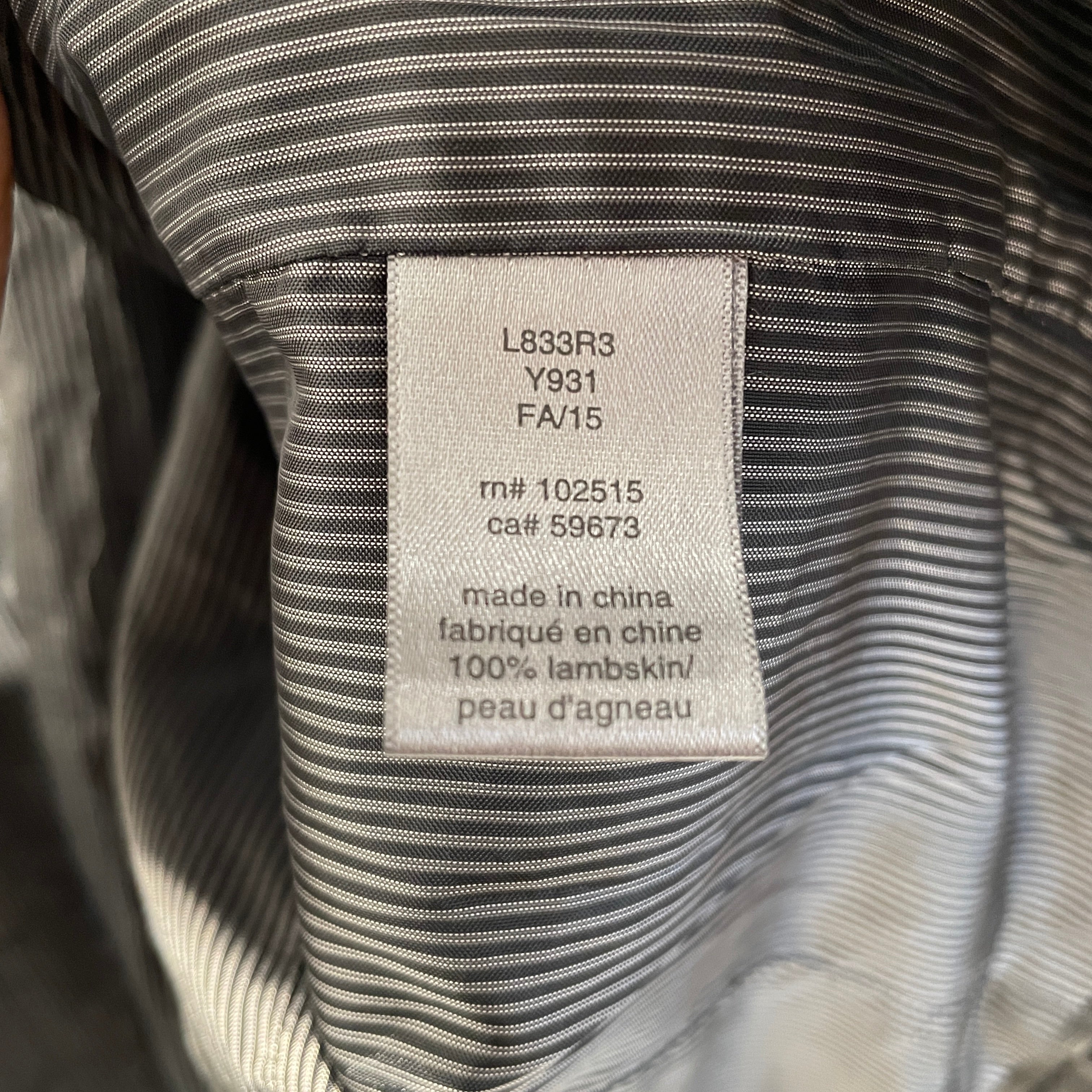 john varvatos/Leather Jkt/50/Leather/BLK/ view 4