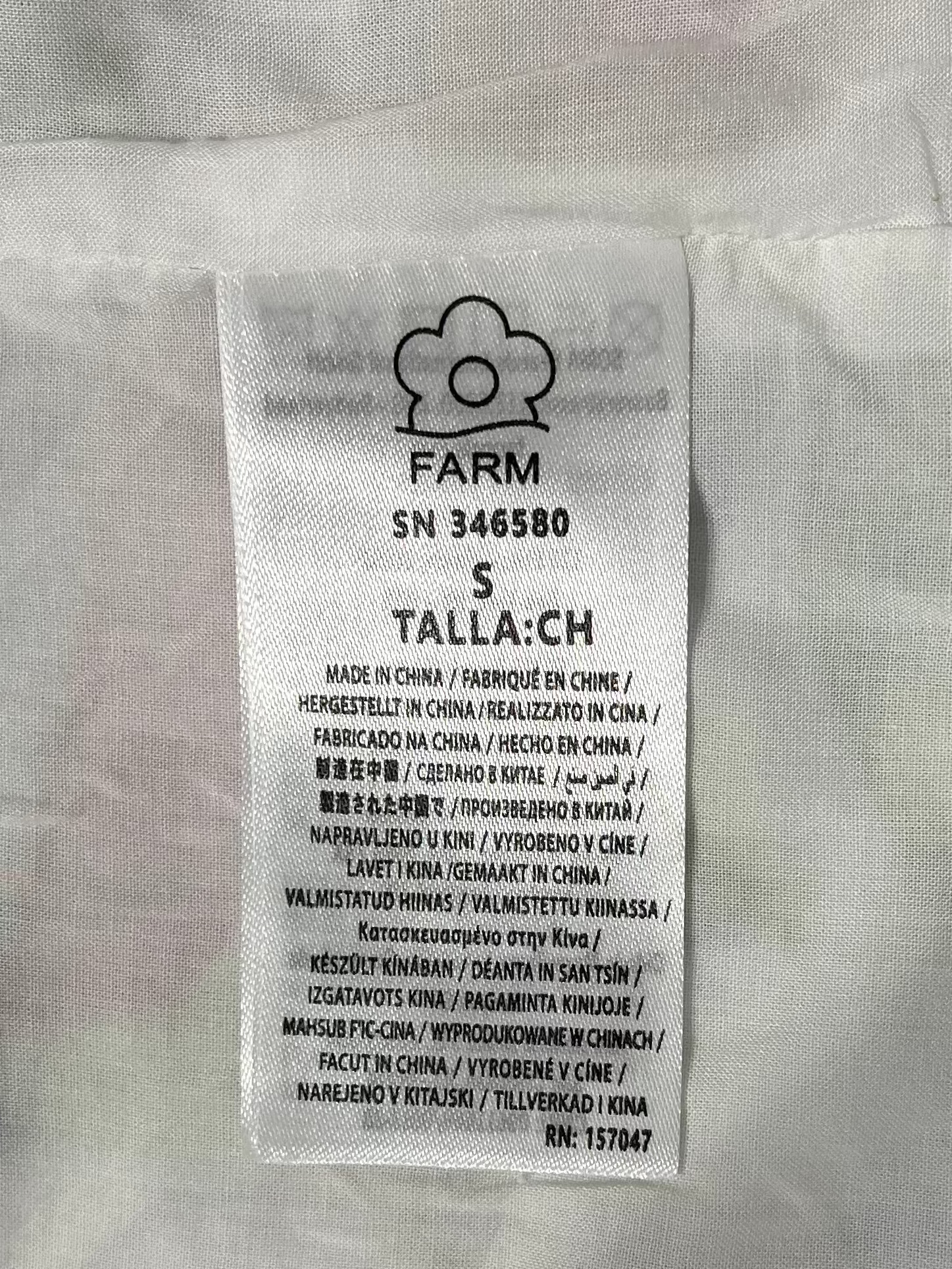 FARM Rio/Vest/S/Floral Pattern/Linen/WHT/FRUIT PRINT VEST BLOUSE view 4