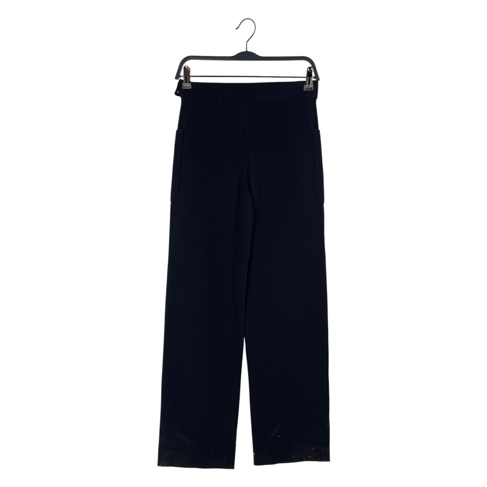 BALENCIAGA/Wide Leg Pants/34/Polyester/BLK/2014 GHSQR 2 PCKT W BELT view 2