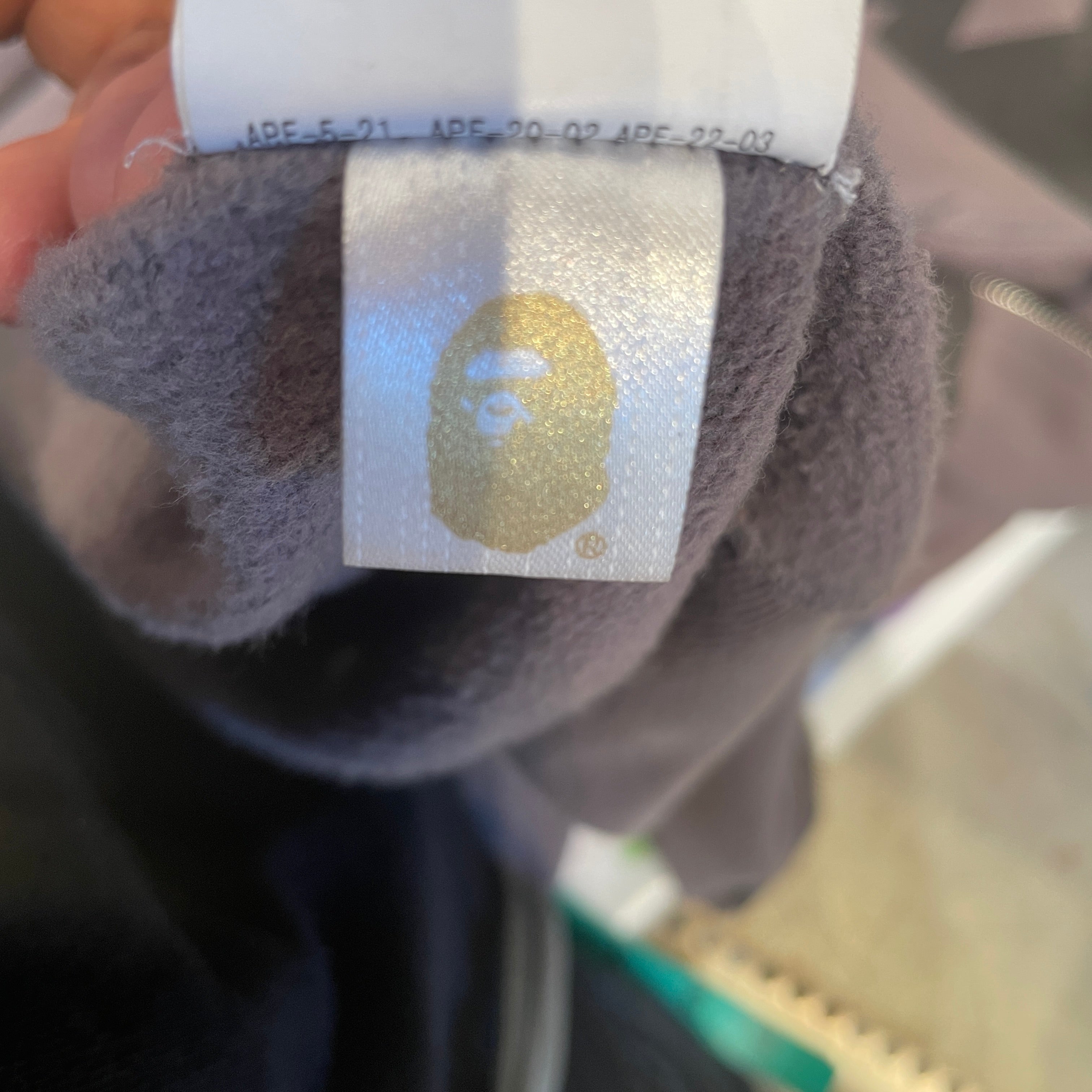 A BATHING APE/Zip Up Hoodie/XXL/Monogram/Cotton/GRY/STARS ALL OVER view 7
