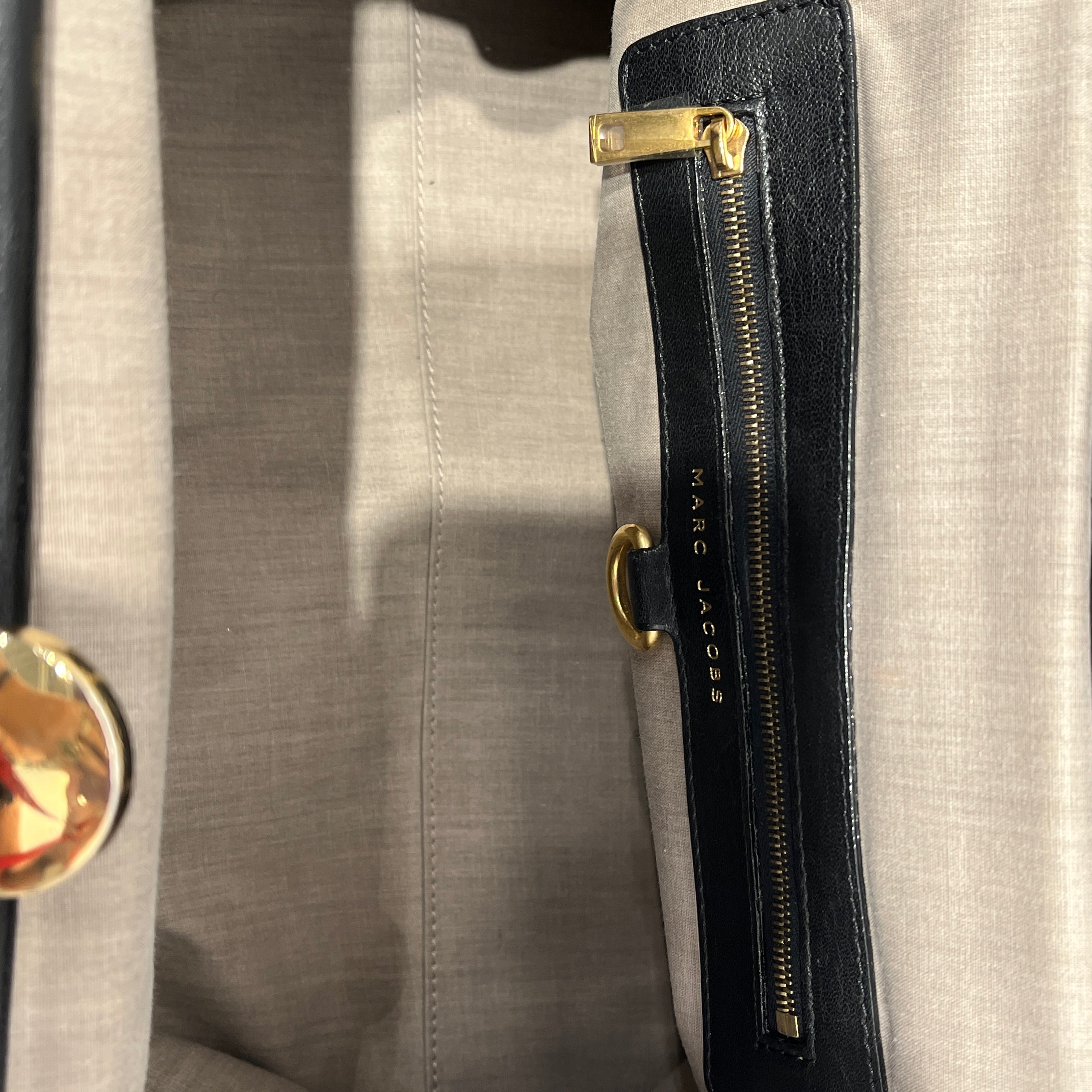 MARC JACOBS/Hand Bag/Leather/BLK/QUILTED/KISSLOCK/STAM BAG view 4