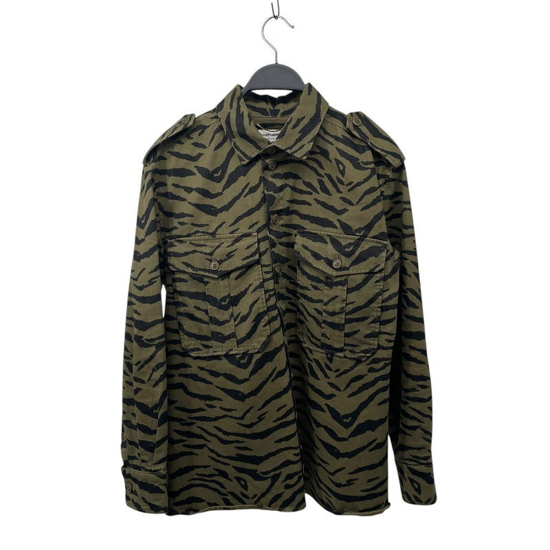 SAINT LAURENT/Military Jkt/38/Camouflage/Cotton/GRN/TIGER CAMO W EPAULETS