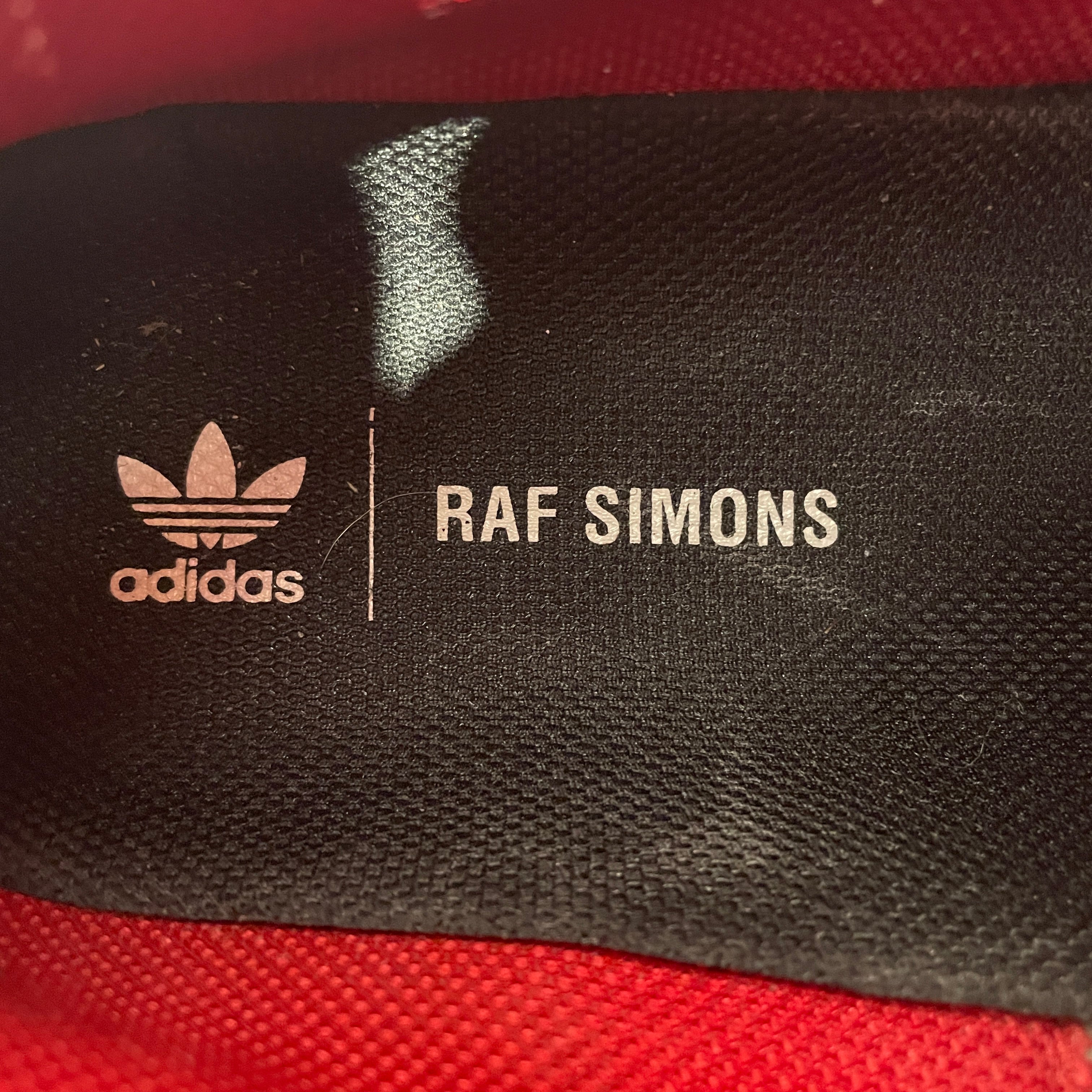 adidas/RAF SIMONS/Low-Sneakers/US 10/Leather/RED/OZWEEGO view 5