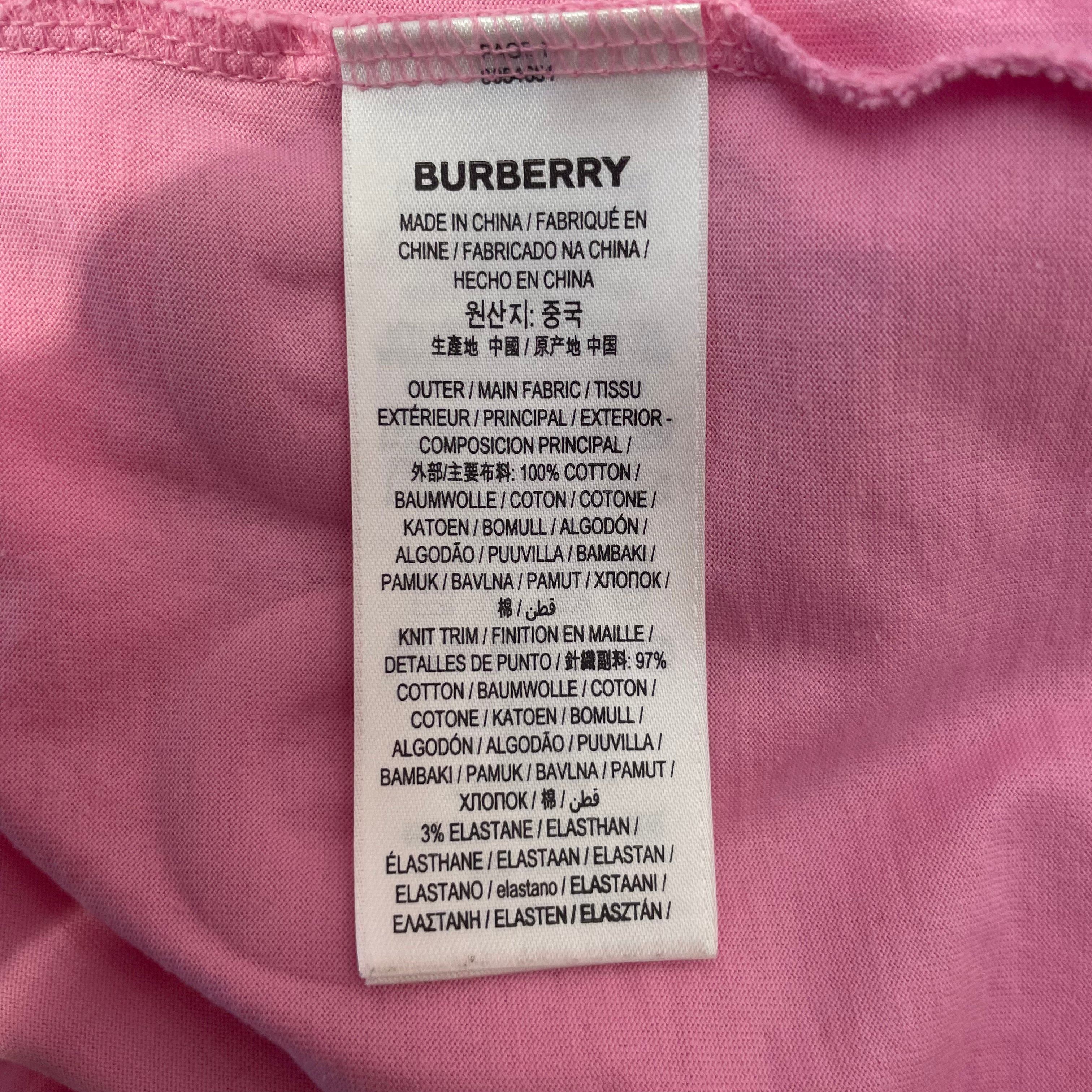 BURBERRY LONDON/T-Shirt/L/Cotton/PNK/Burberry Horseferry T shirt view 4