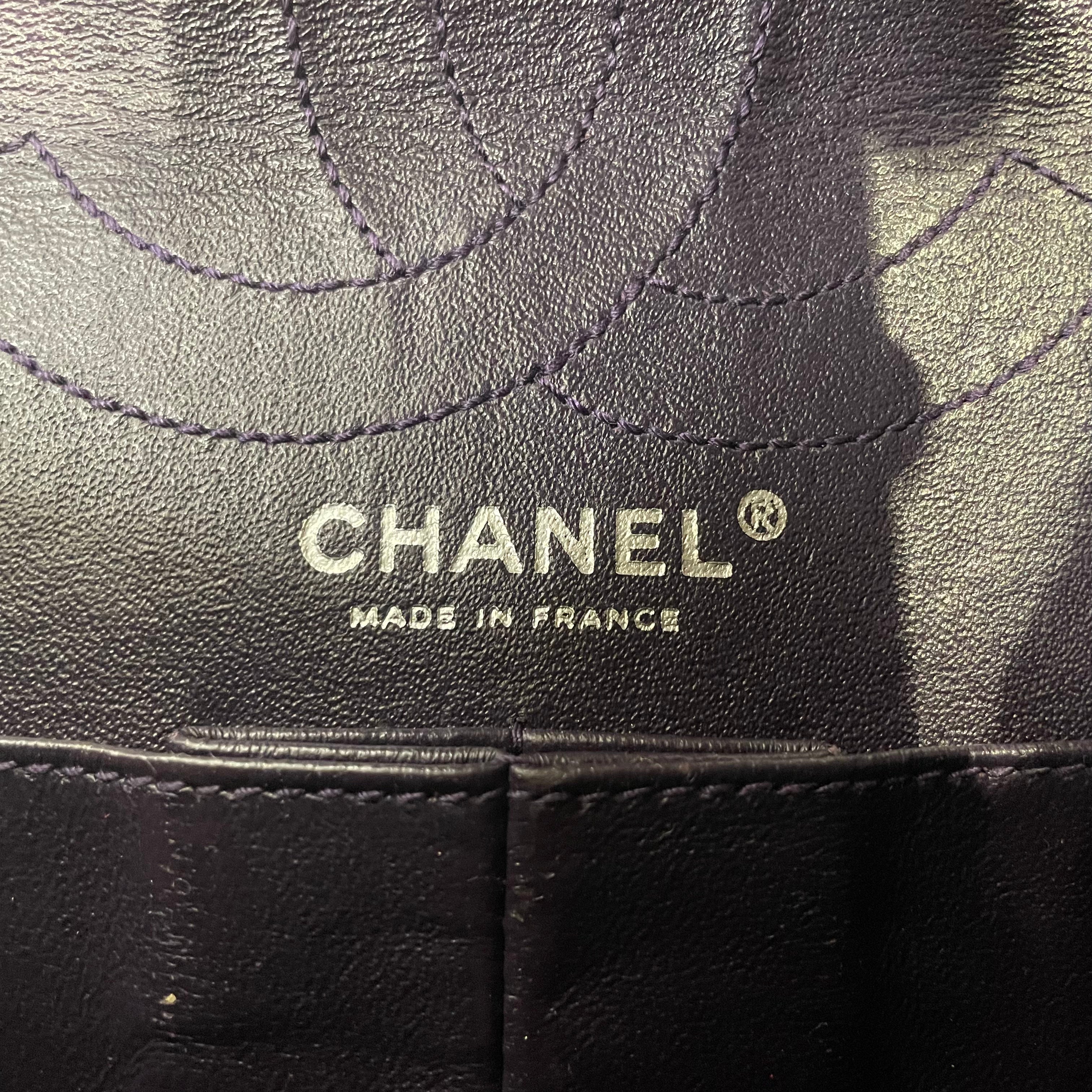 CHANEL/Cross Body Bag/Leather/PPL/REISSUE 227 QUILTEDDOUBLEFLAP view 4