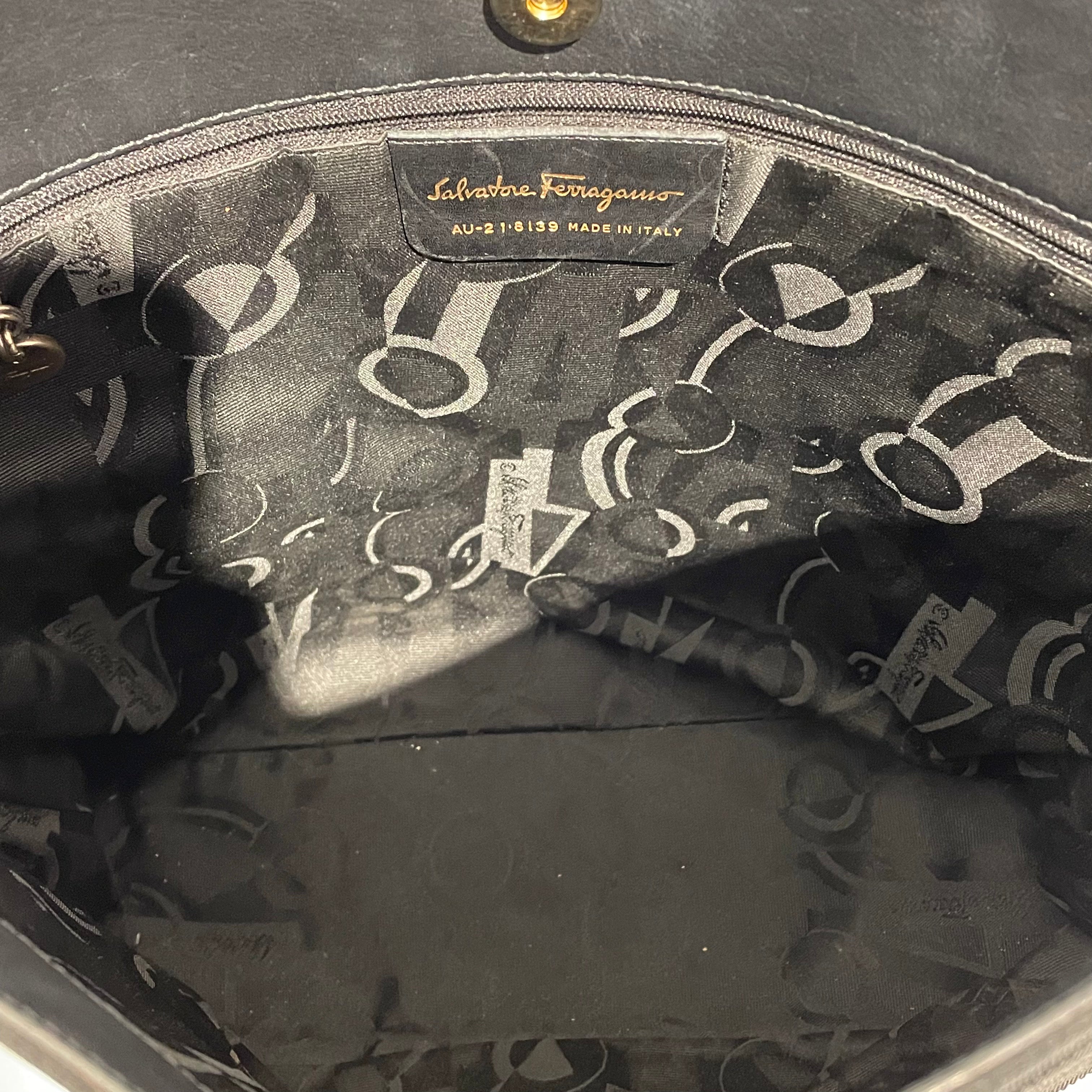 Salvatore Ferragamo/Hand Bag/Cotton/BLK/ view 4