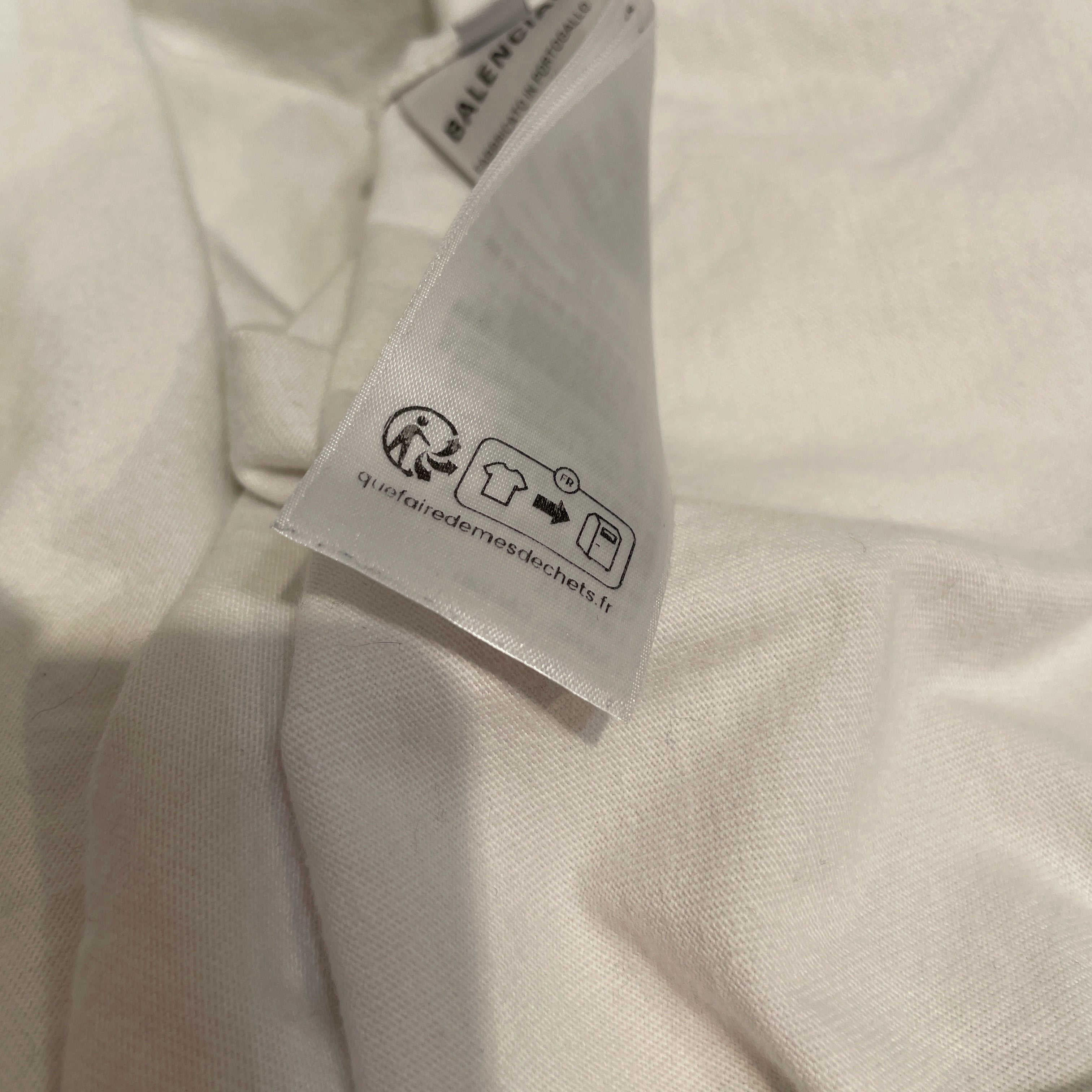 BALENCIAGA/T-Shirt/M/Cotton/WHT/3B Sports LogoTee view 5