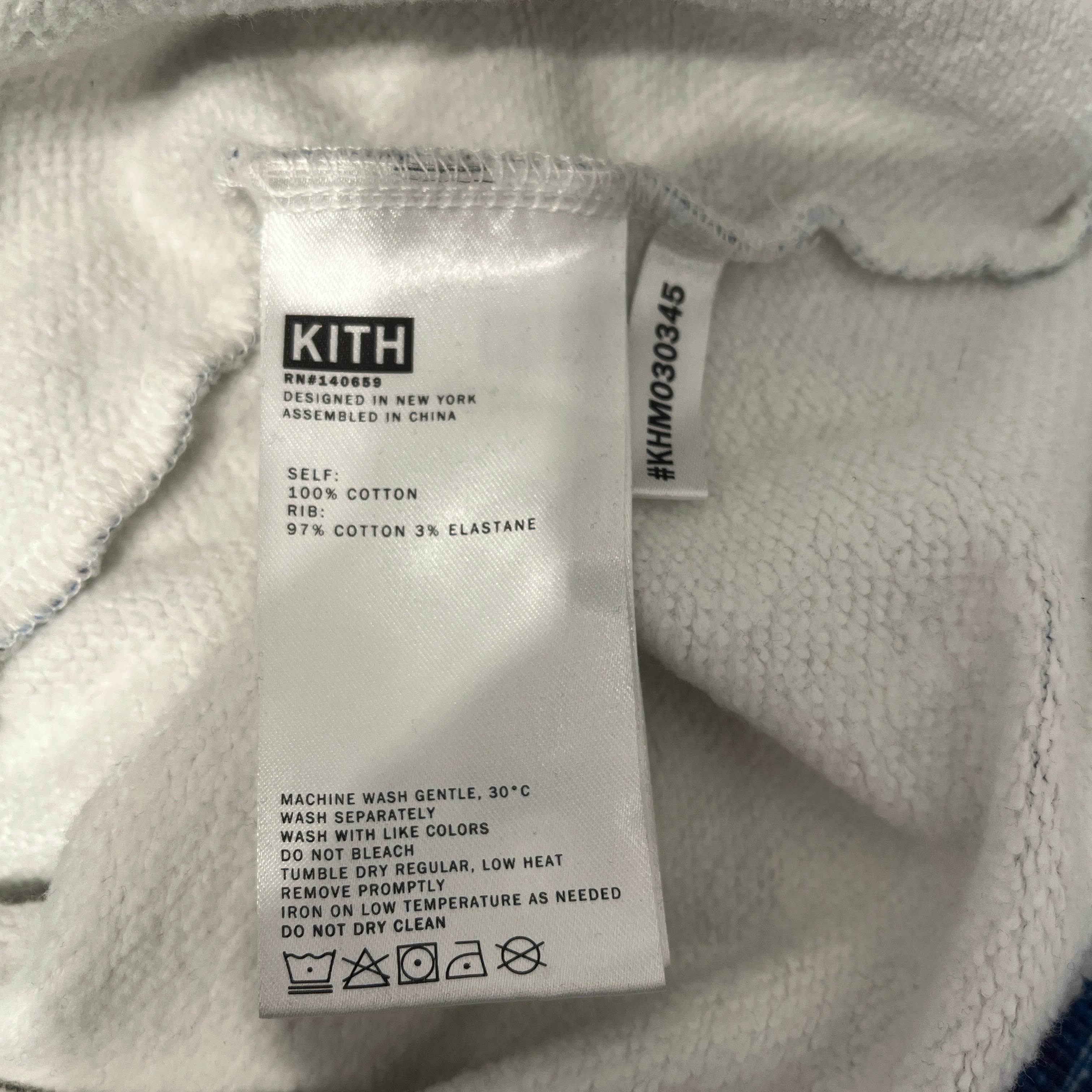 KITH/Hoodie/S/All Over Print/Cotton/WHT/Pullover/Winter Forest Hoodie BLU/WHT view 4