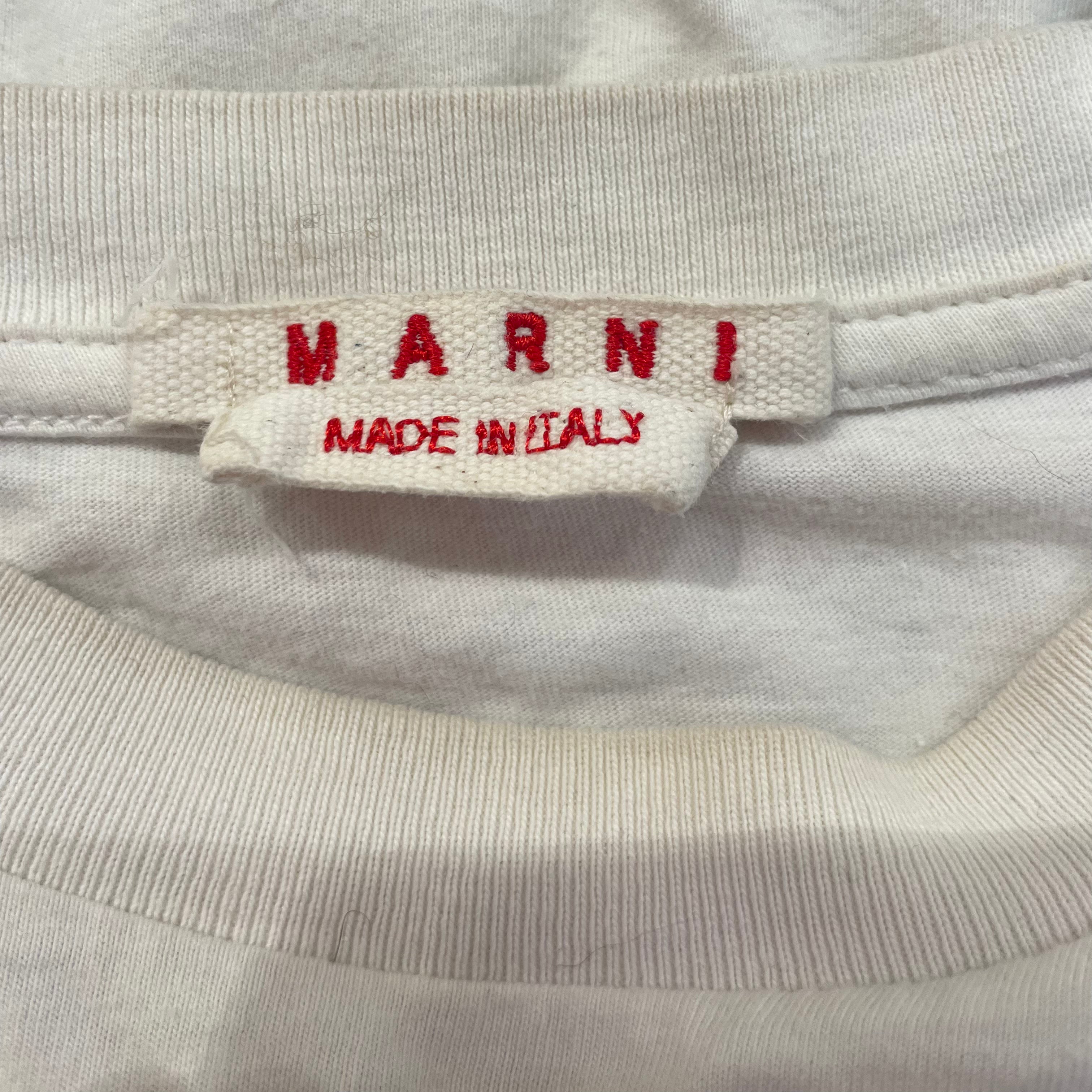 MARNI/T-Shirt/M/Cotton/WHT/Graphic/FLAMINIA VERONESI TEE view 3