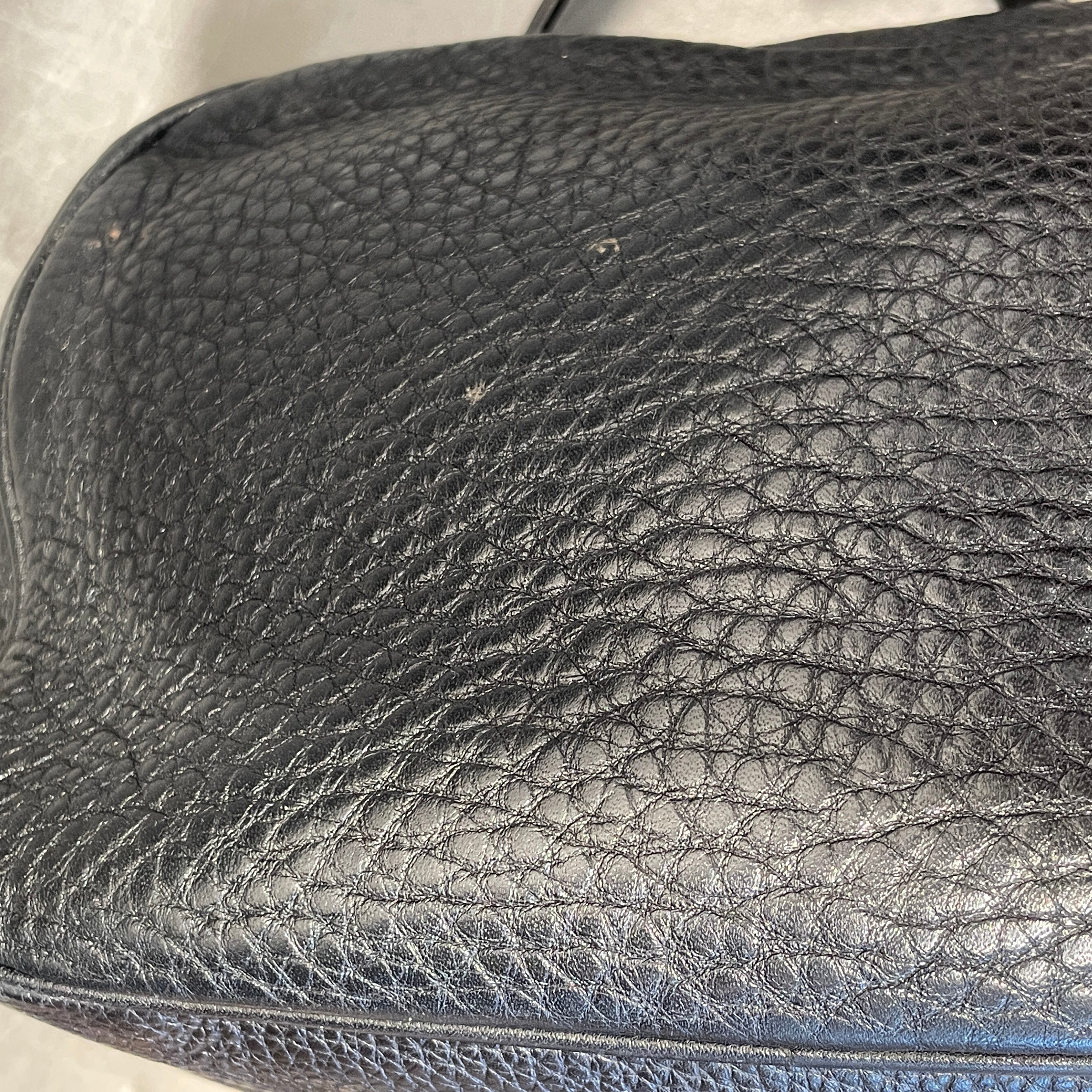 GUCCI/Cross Body Bag/Leather/BLK/INTERLOCKING G SOHO DISCO view 6