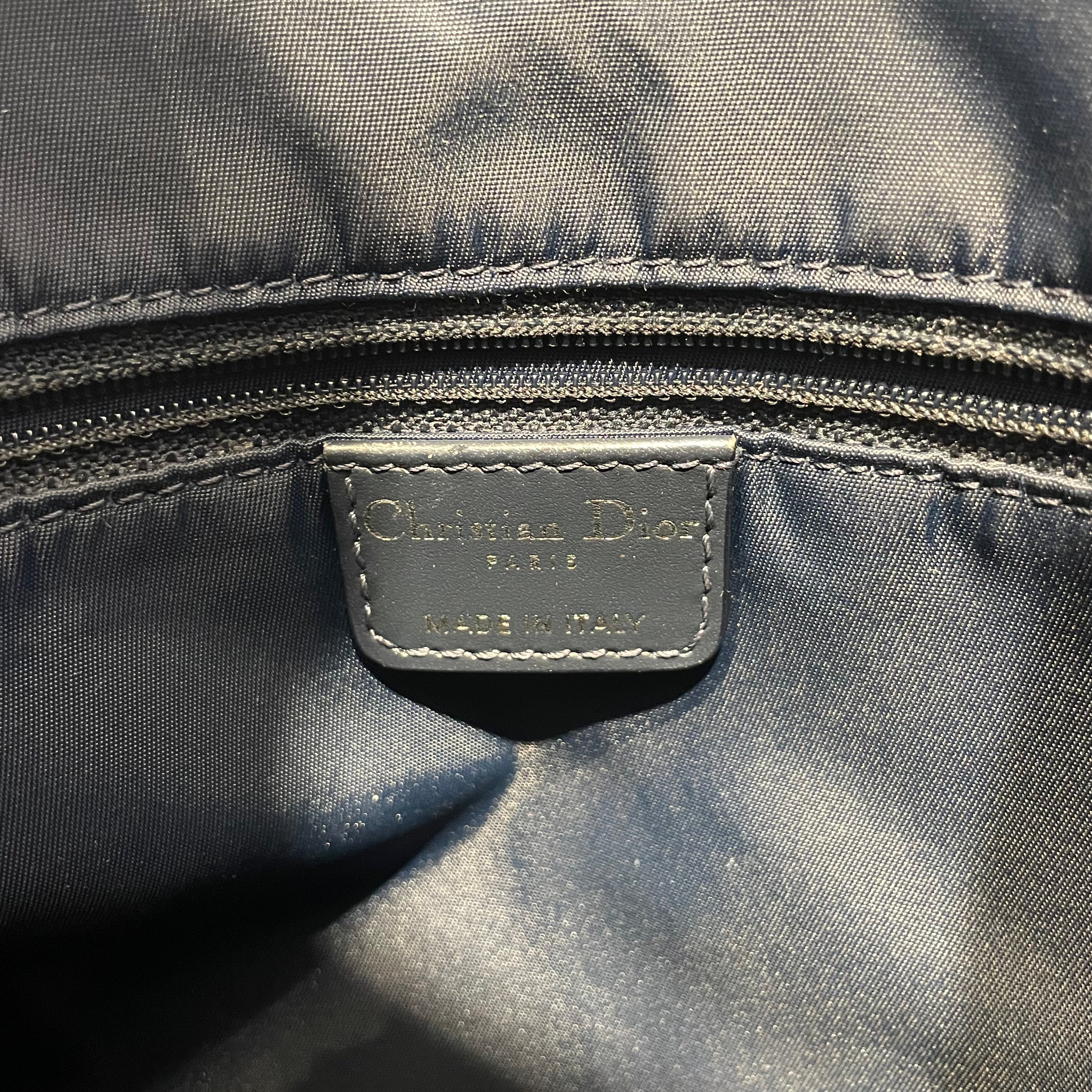 Christian Dior/Tote Bag/NVY/TRotter Monogram Oblique view 5
