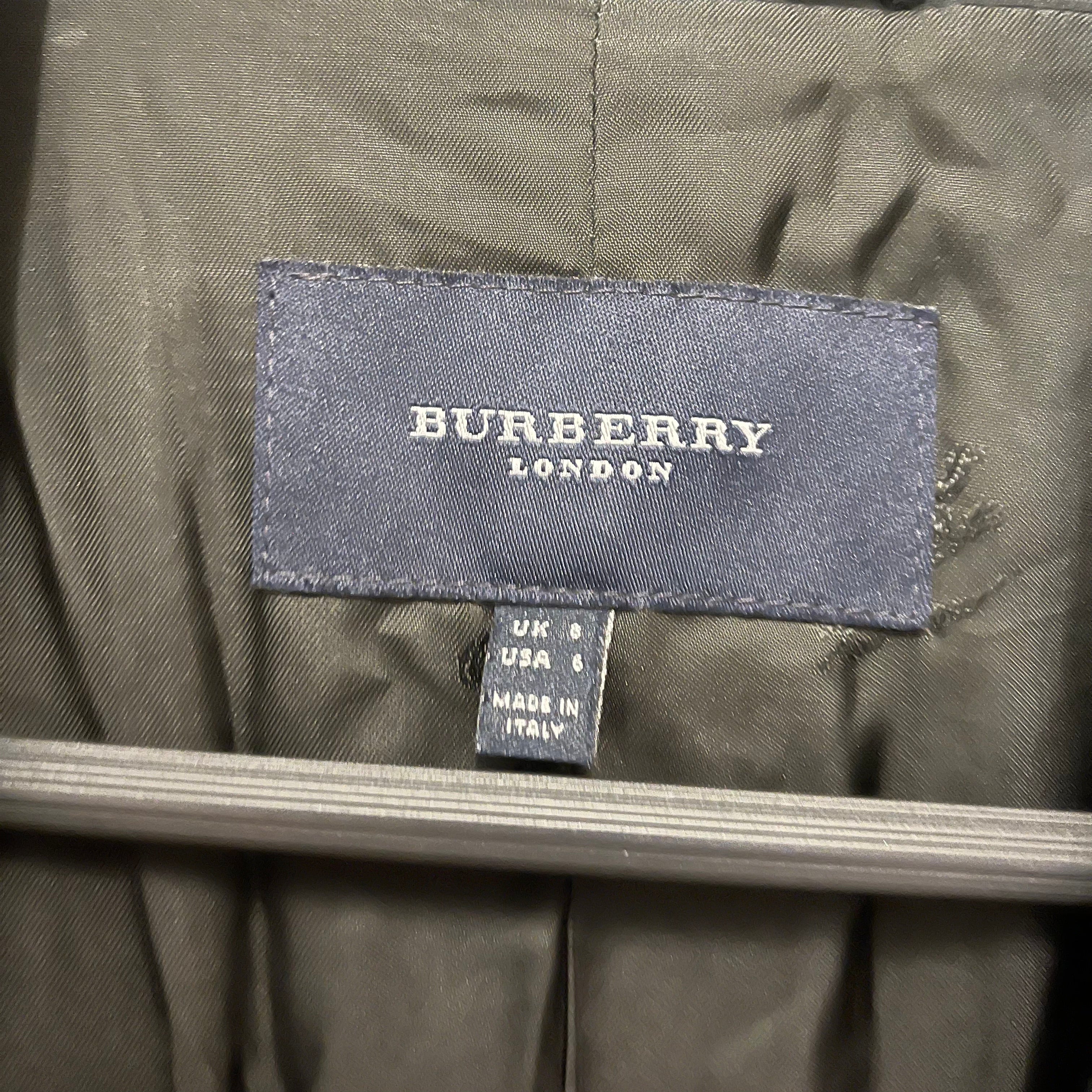 BURBERRY LONDON/Tailored Jkt/6/Plaid/Cotton/NVY/ view 3