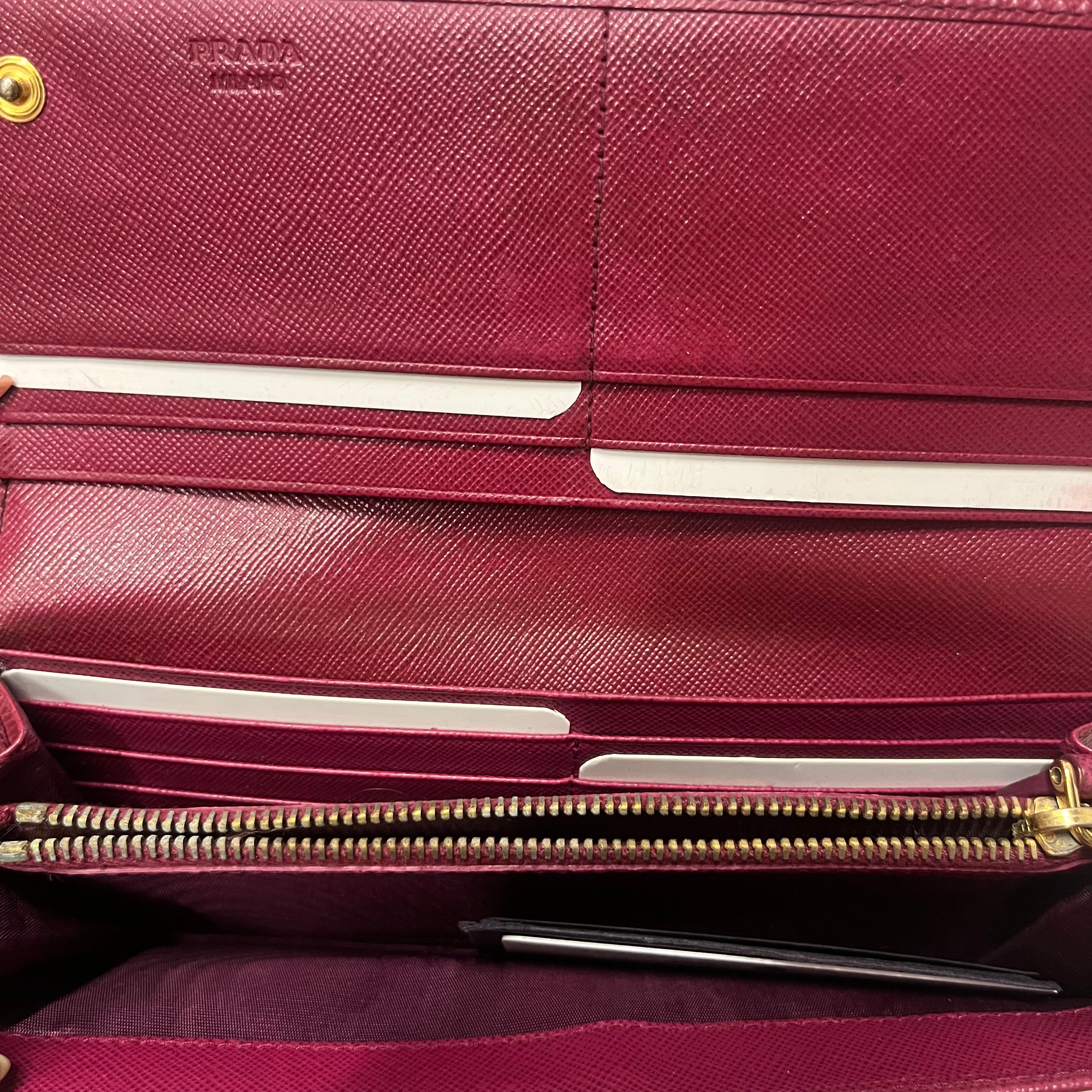 PRADA/Long Wallet/BRD/saffiano continental view 4