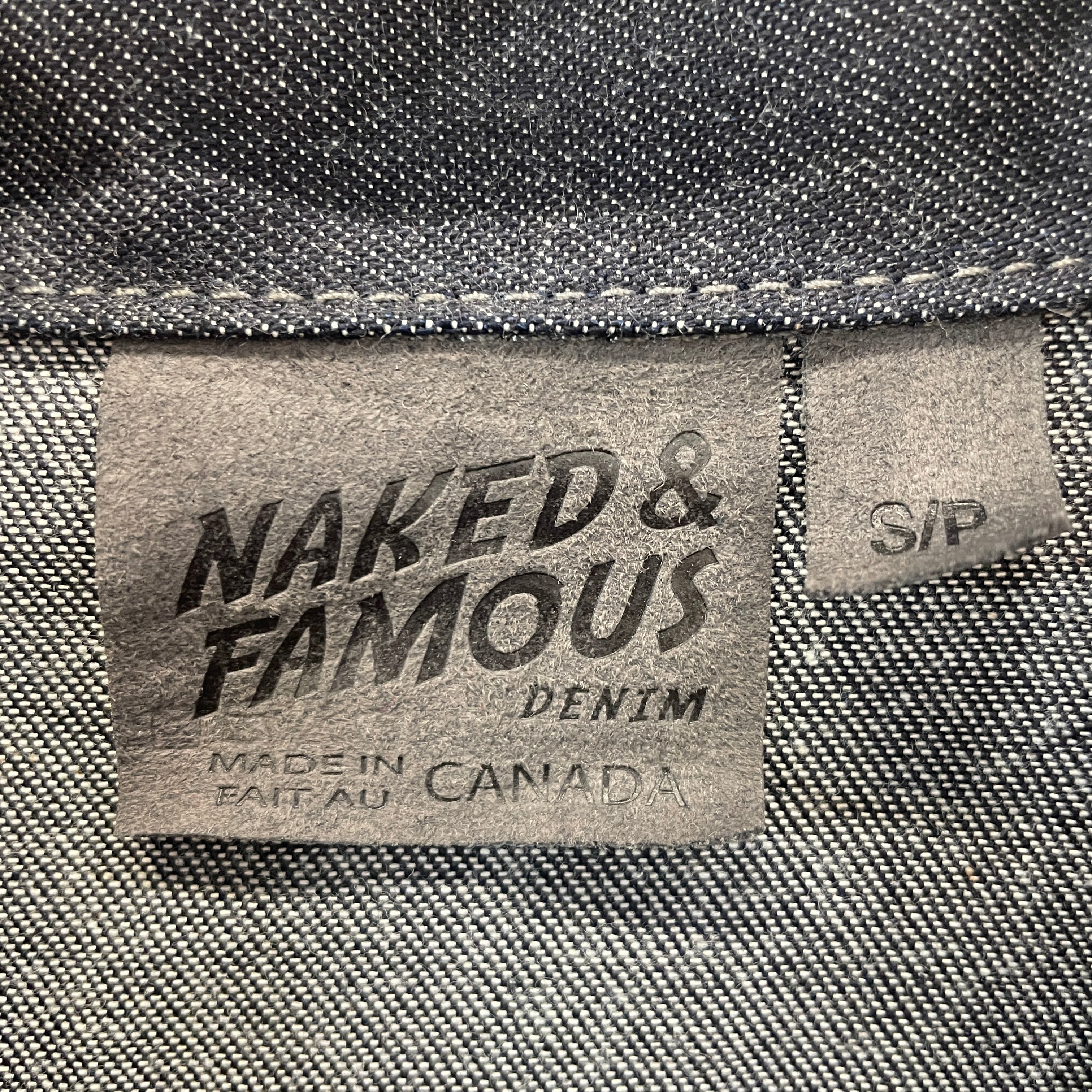 NAKED & FAMOUS DENIM/Denim Jkt/S/Denim/BLK/ view 4