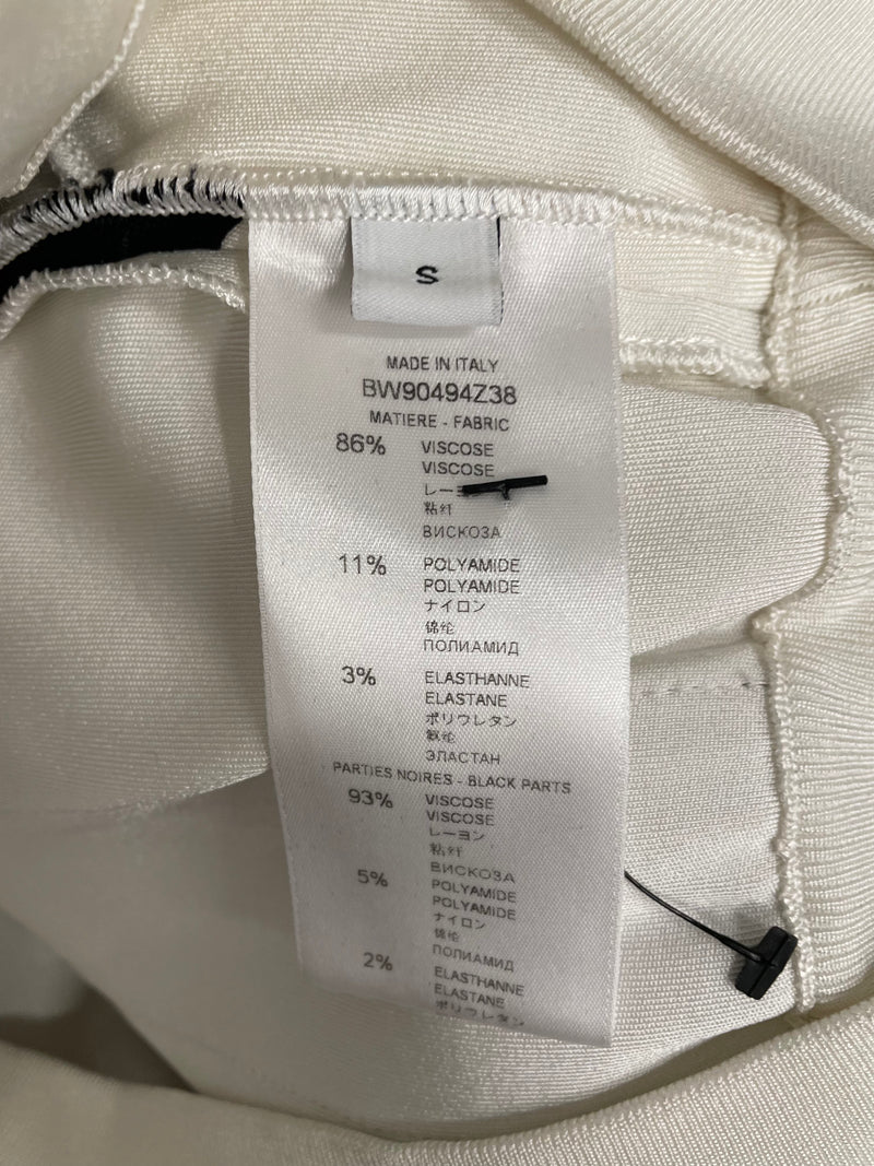 GIVENCHY/Jacket/S/WHT/X IN BLACK PANELED
