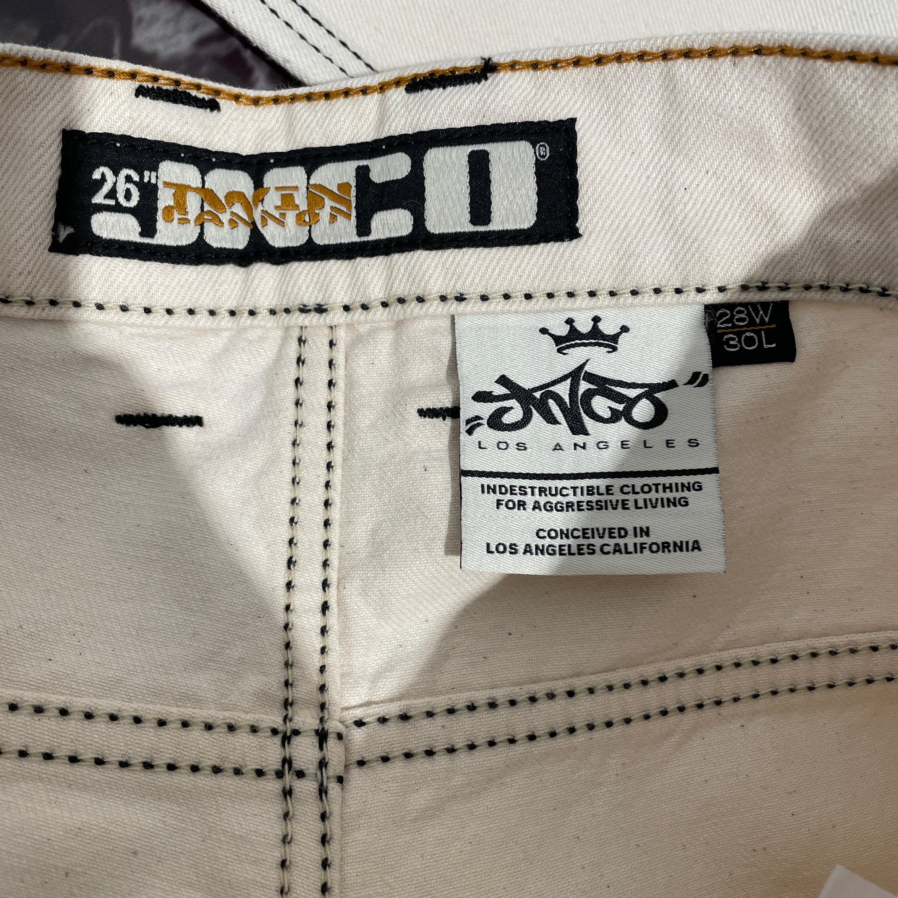 JNCO/Wide Leg Pants/26/Denim/CRM/ view 3
