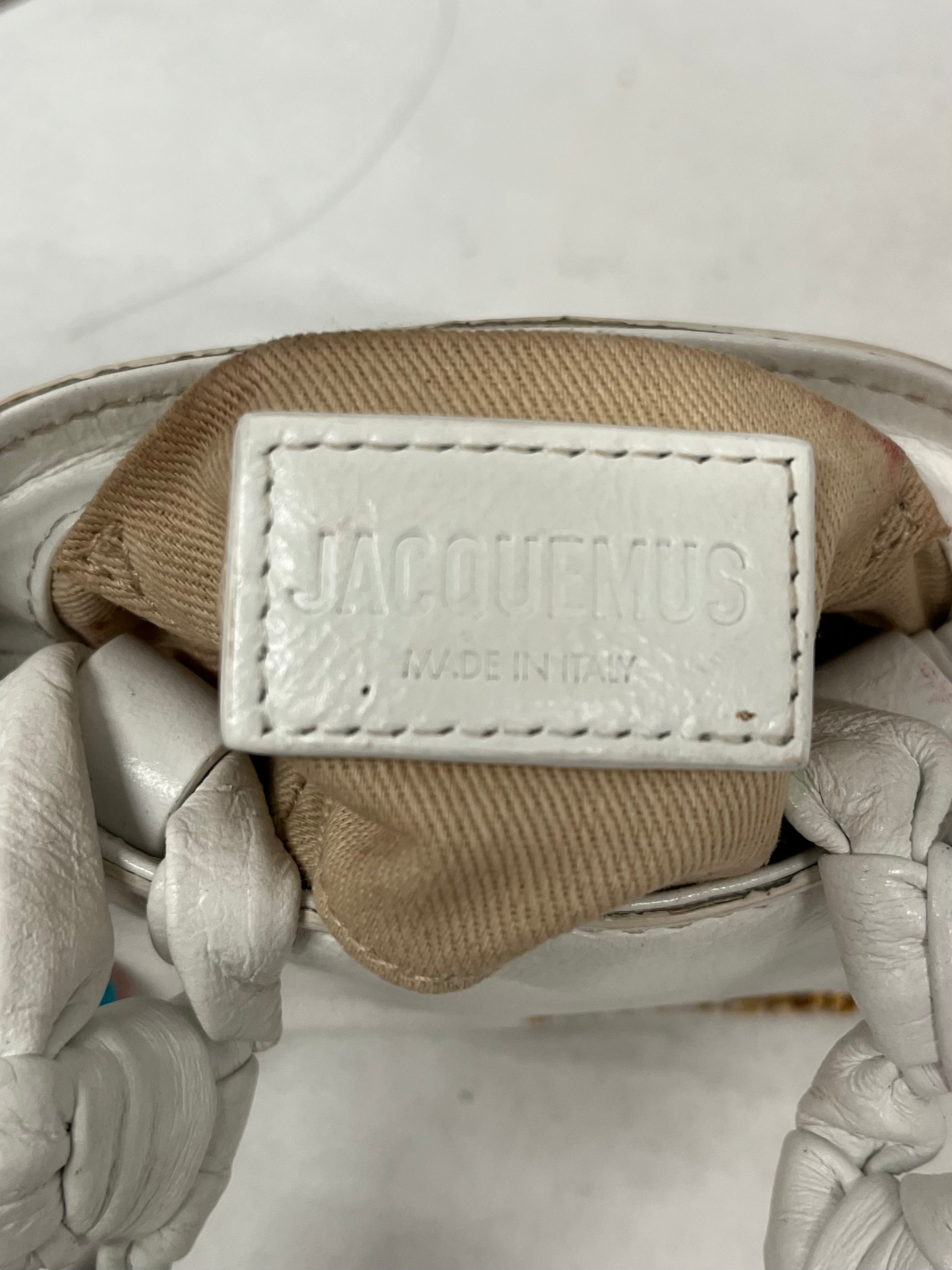 JACQUEMUS/Pouch/Leather/WHT/TWISTED HANDLE SAC NOEUD view 3