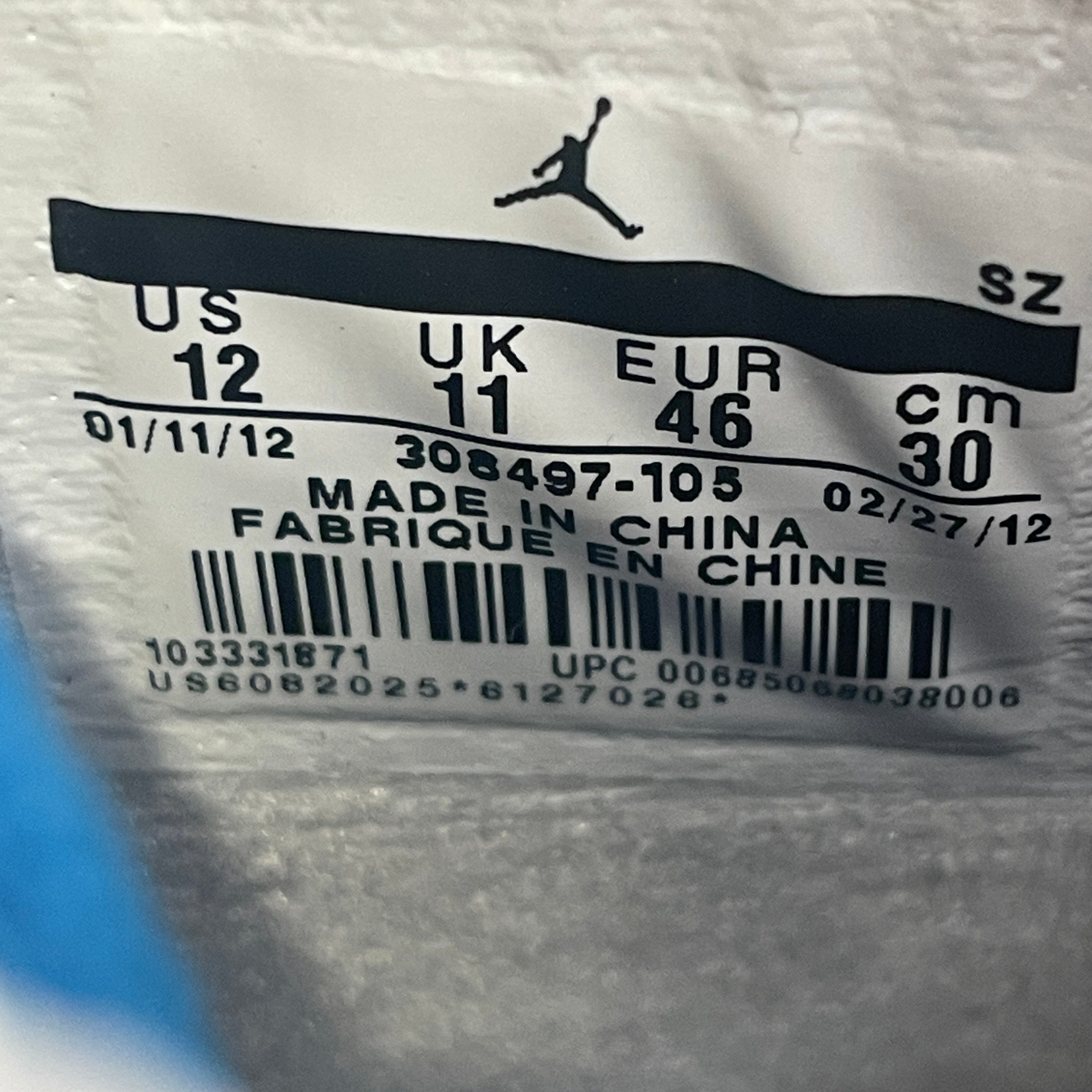 NIKE/JORDAN BRAND/Hi-Sneakers/US 12/BLU/Retro 4 Military Blue view 3
